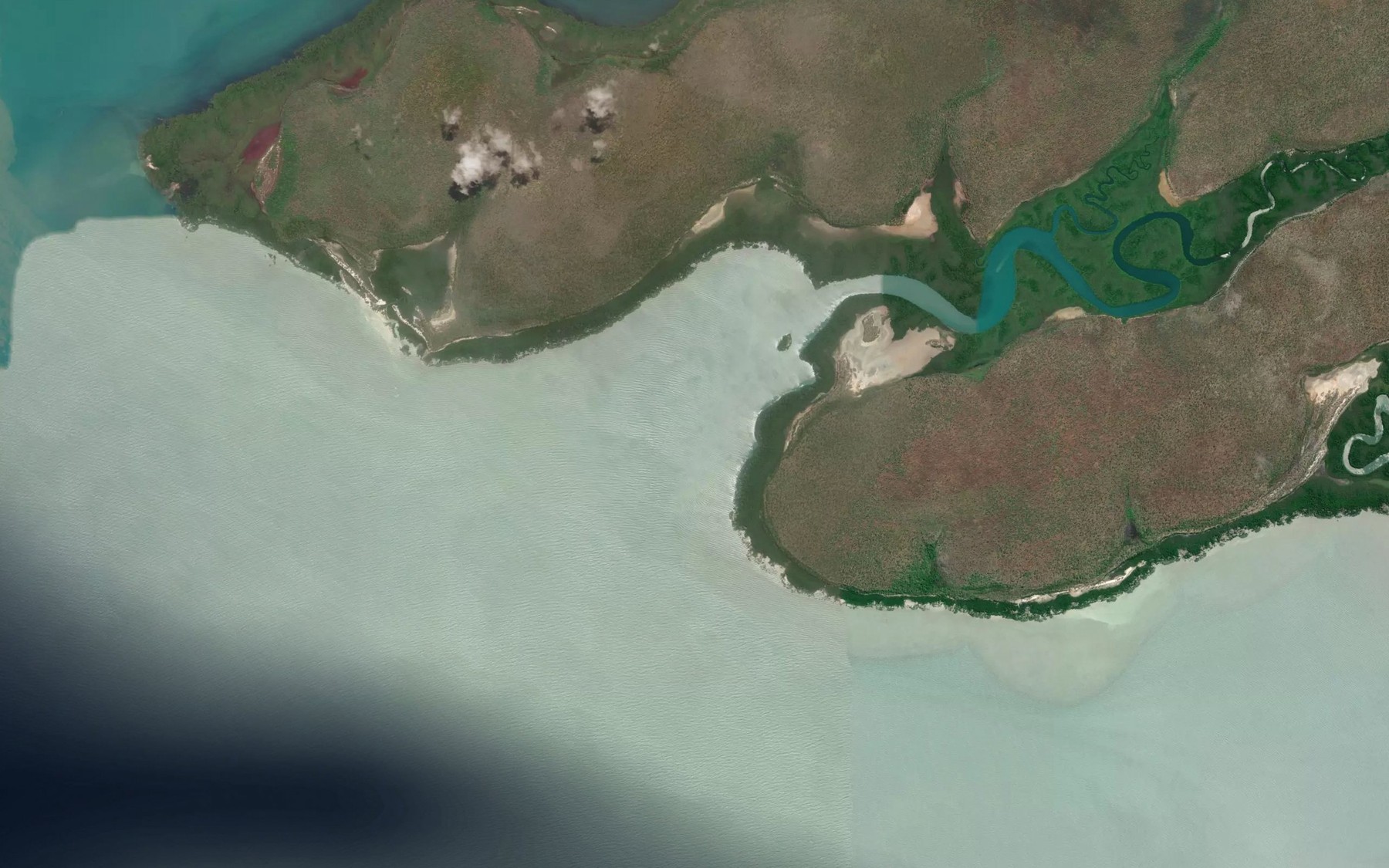 Satellite map of the Silvid Bay