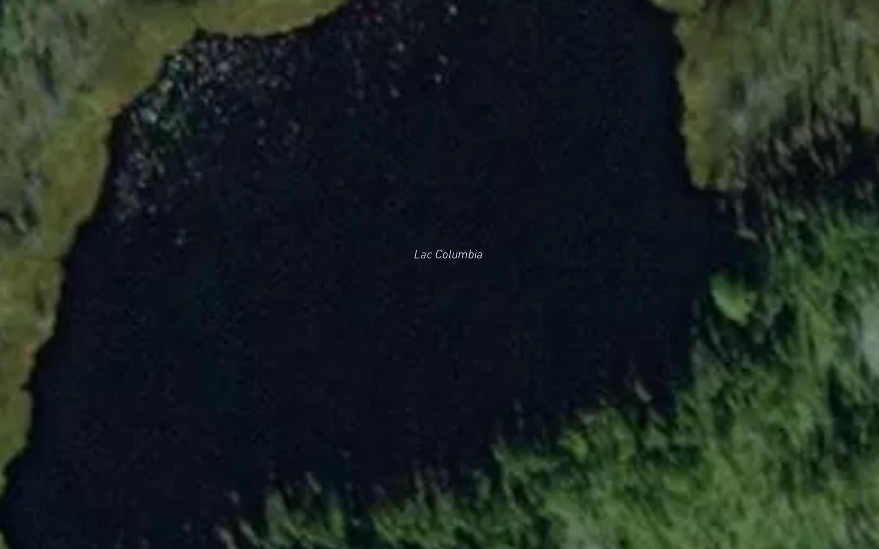 Satellite map of the Lac Columbia