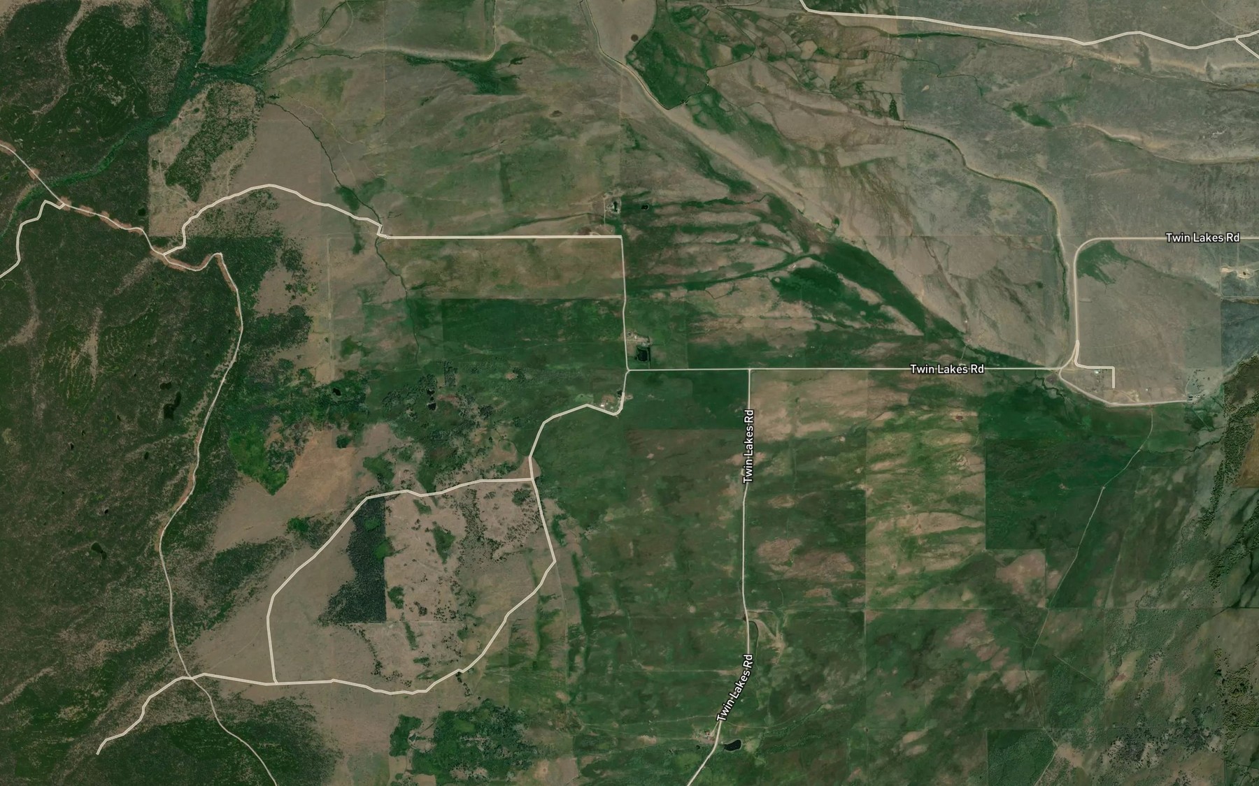 Satellite map of the Mifflin Creek