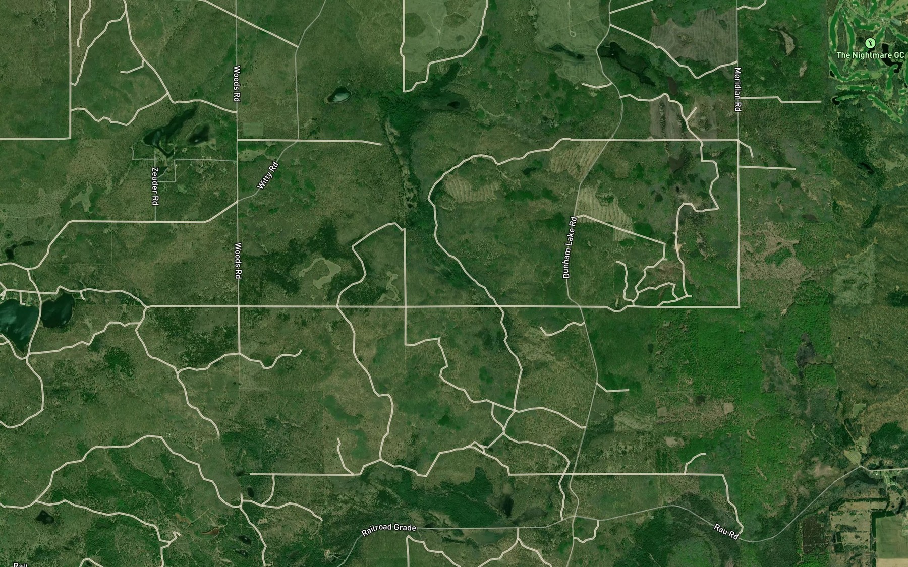 Satellite map of the Lost Creek
