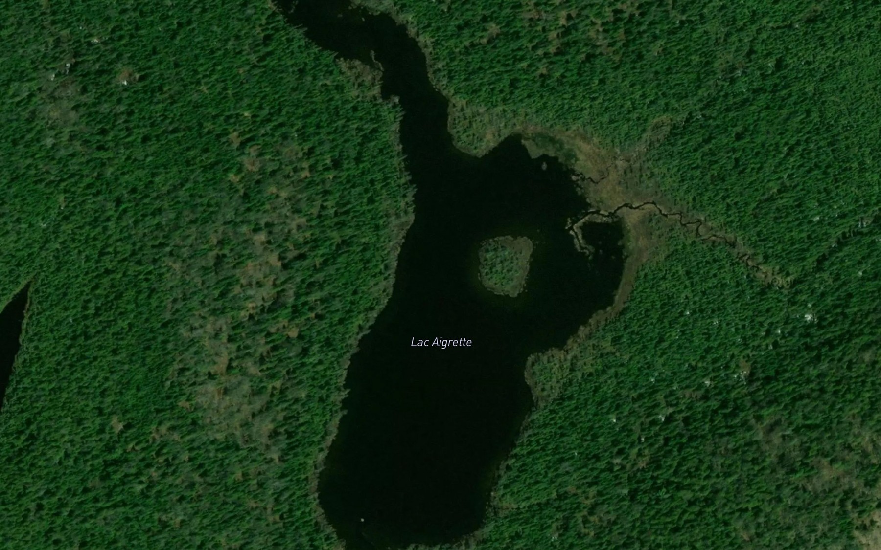Satellite map of the Lac Aigrette