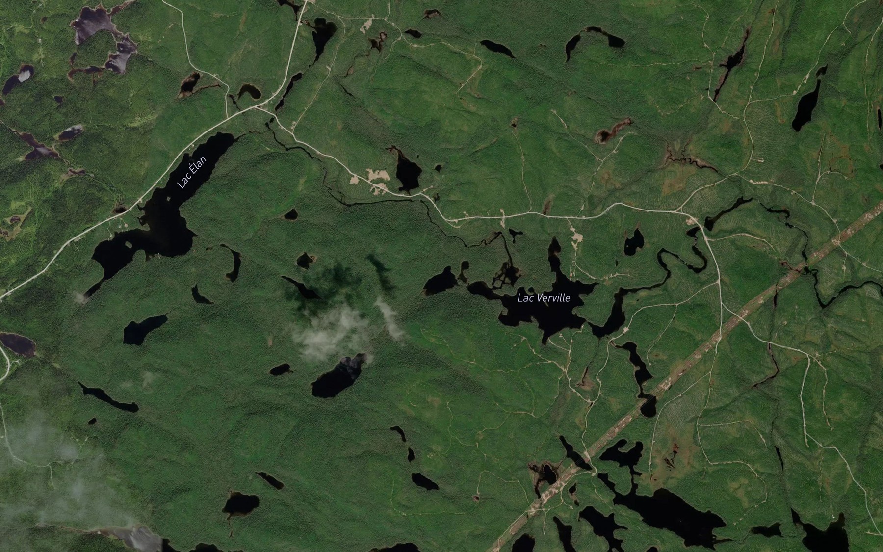 Satellite map of the Lac Separe