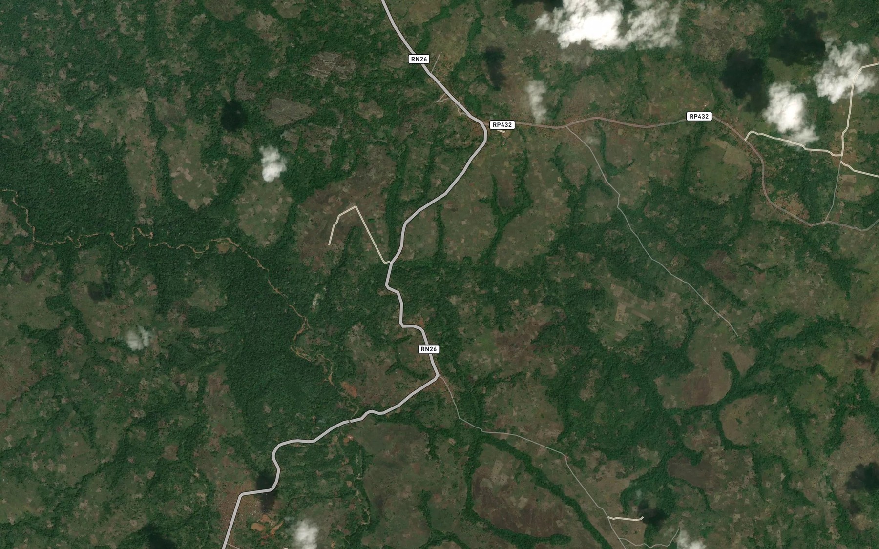 Satellite map of the Kaikai