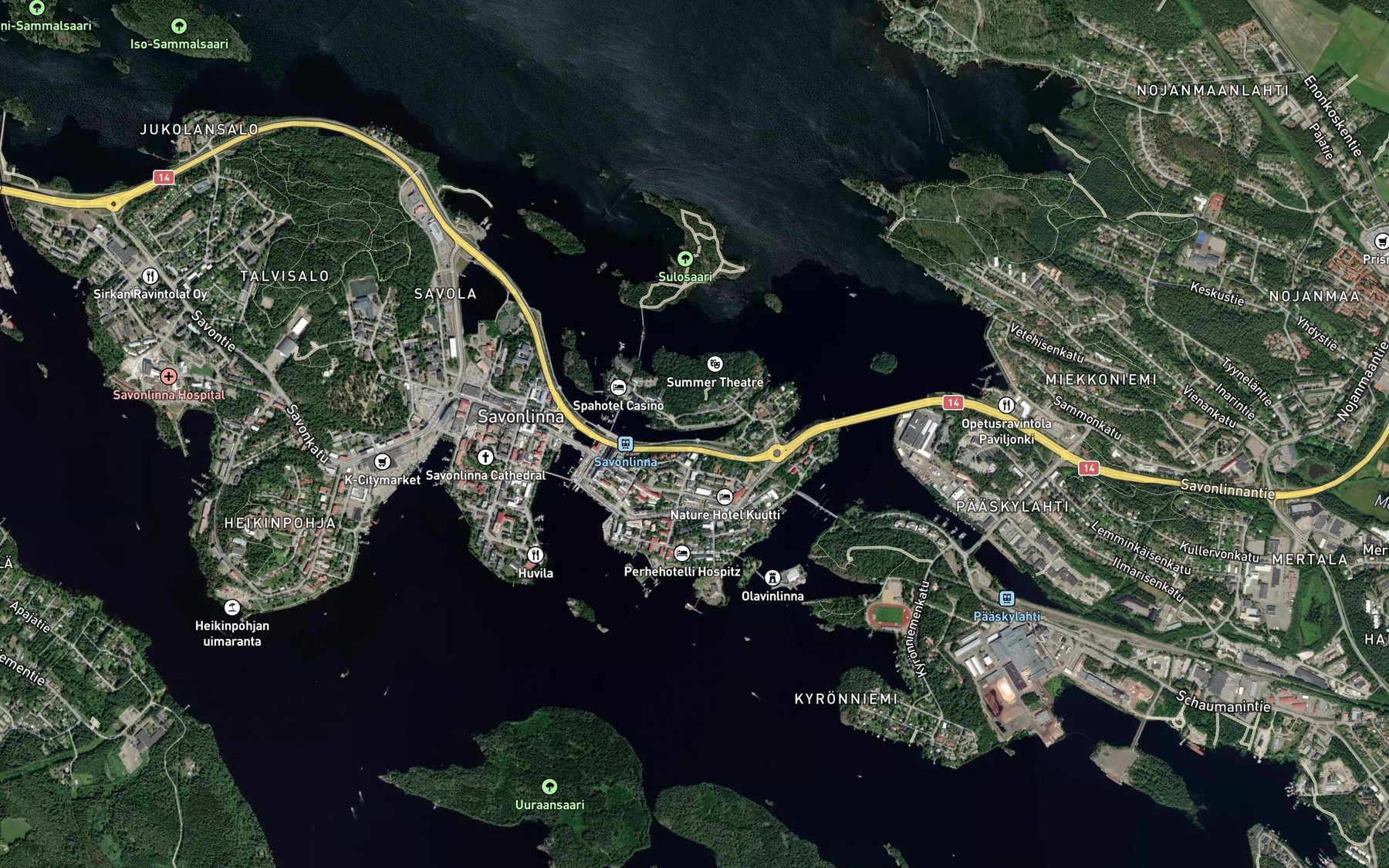 Satellite map of the Koululahti