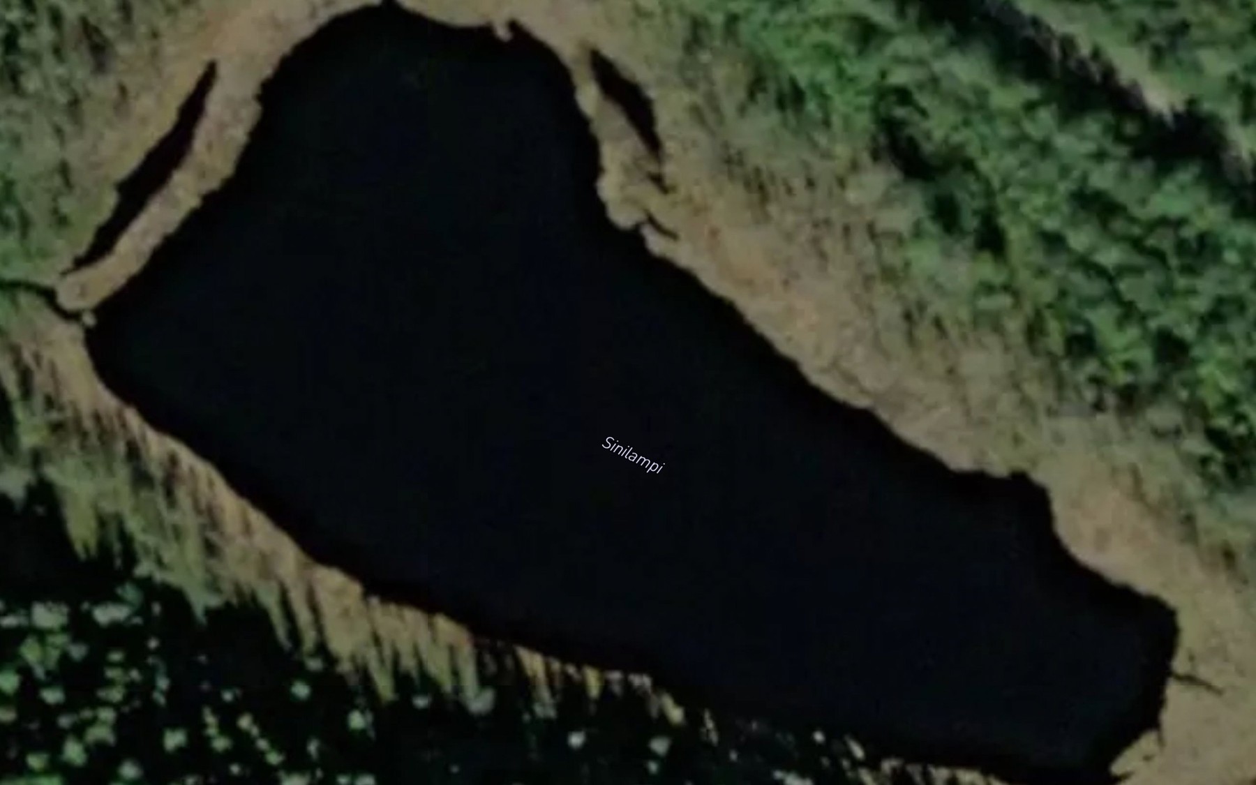Satellite map of the Sinilampi