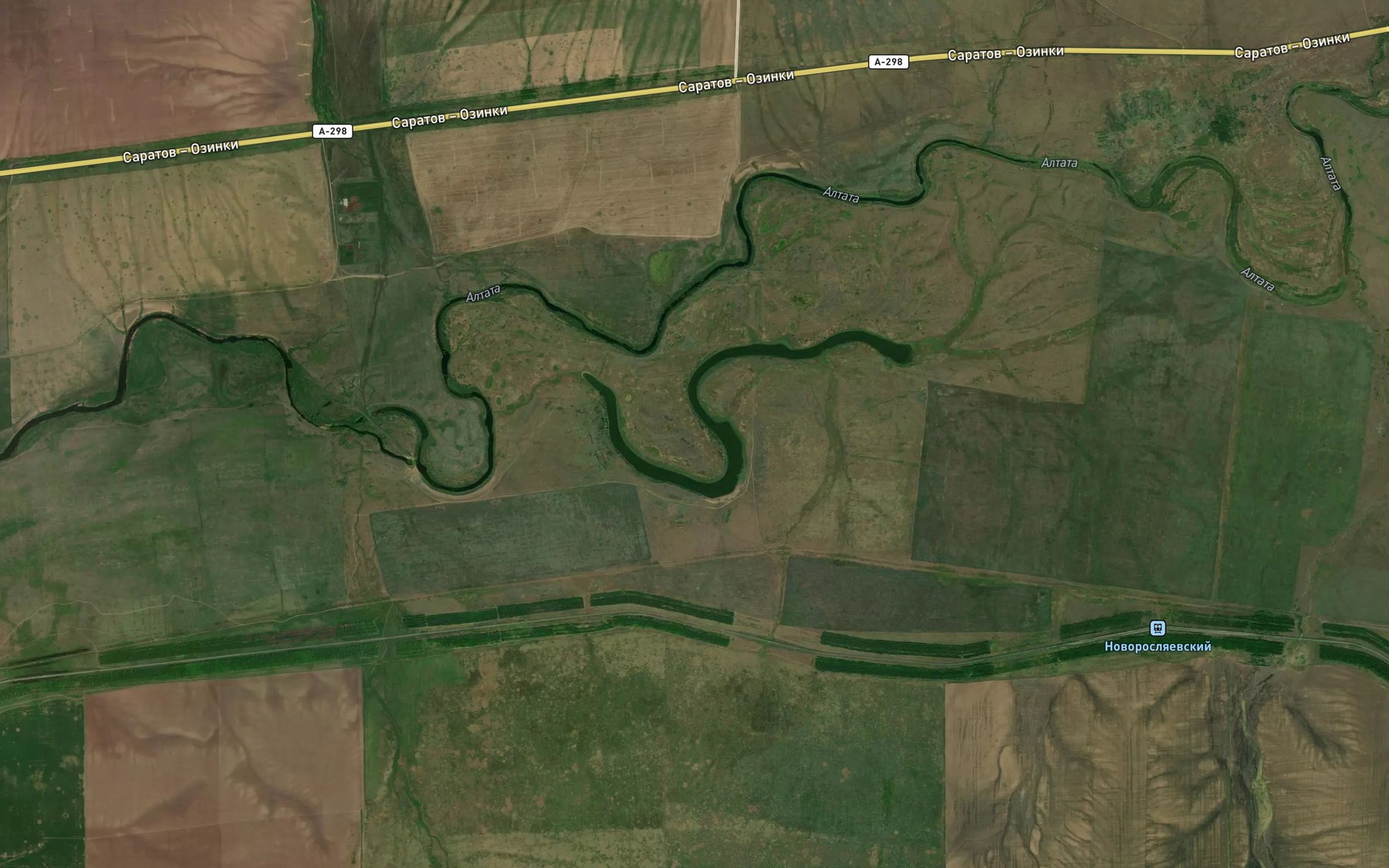 Satellite map of the Ozero Staritsa