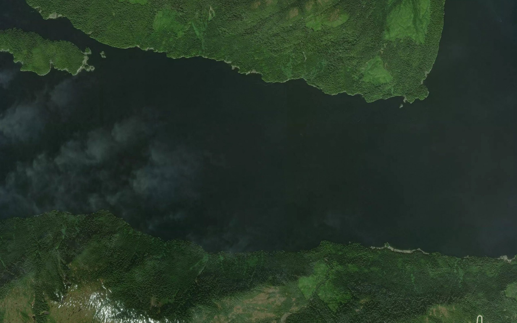 Satellite map of the Gedney Pass