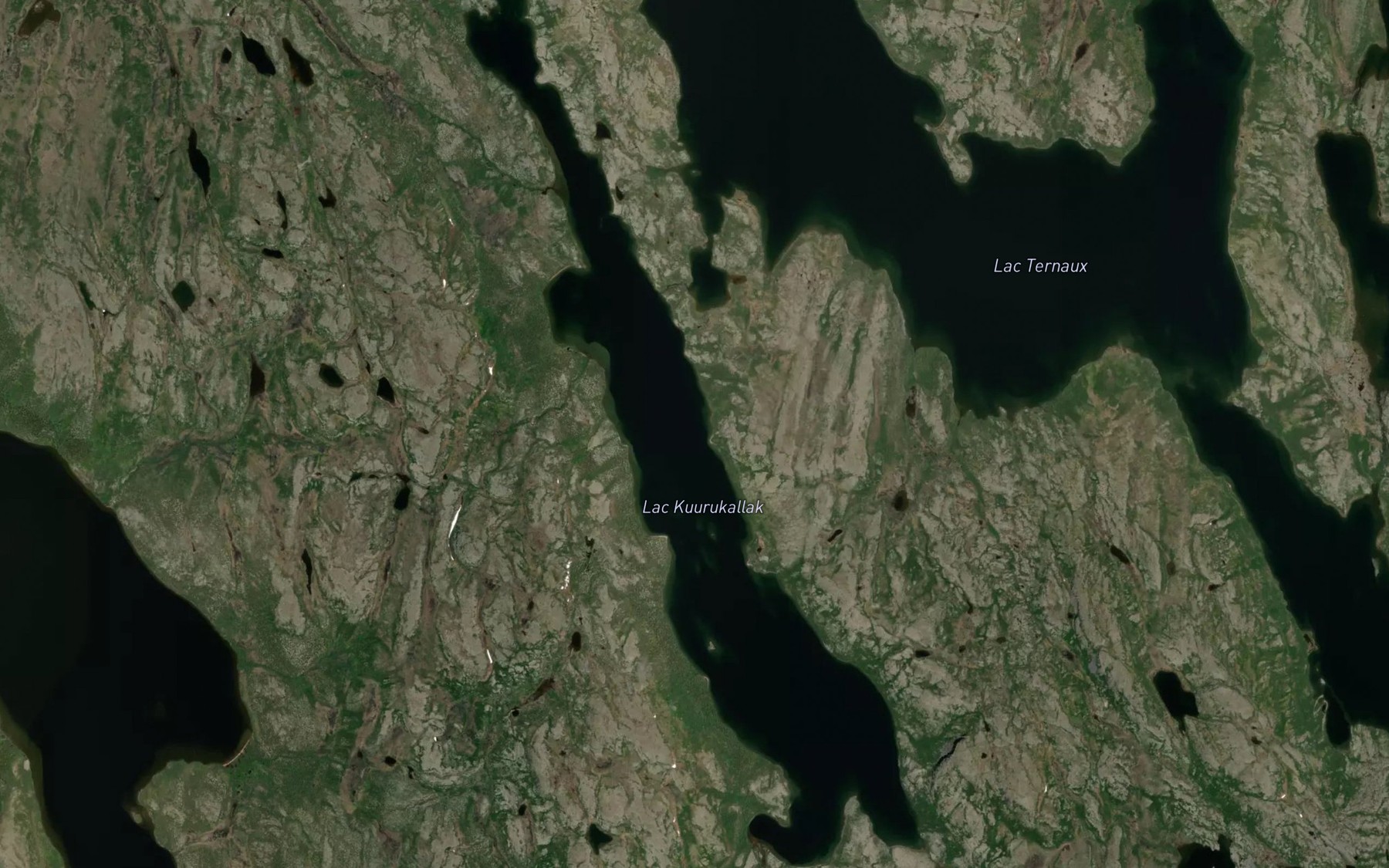 Satellite map of the Lac Kuurukallak