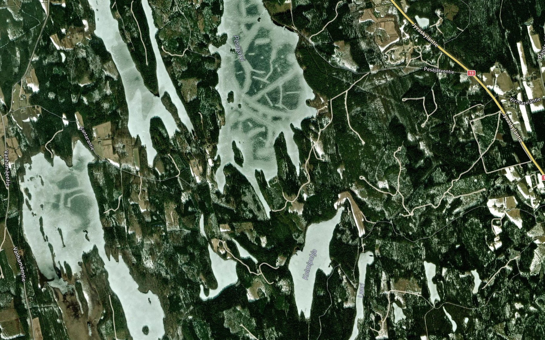 Satellite map of the Lammaslahti
