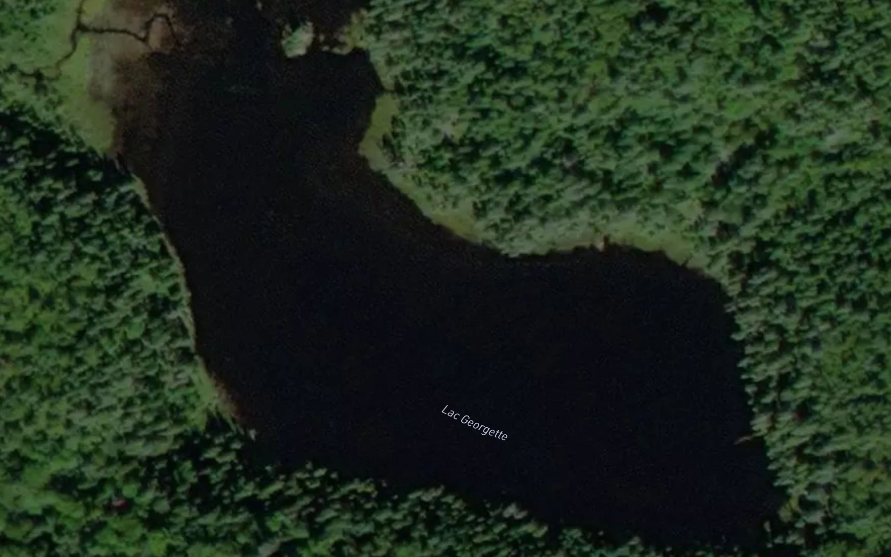 Satellite map of the Lac Georgette