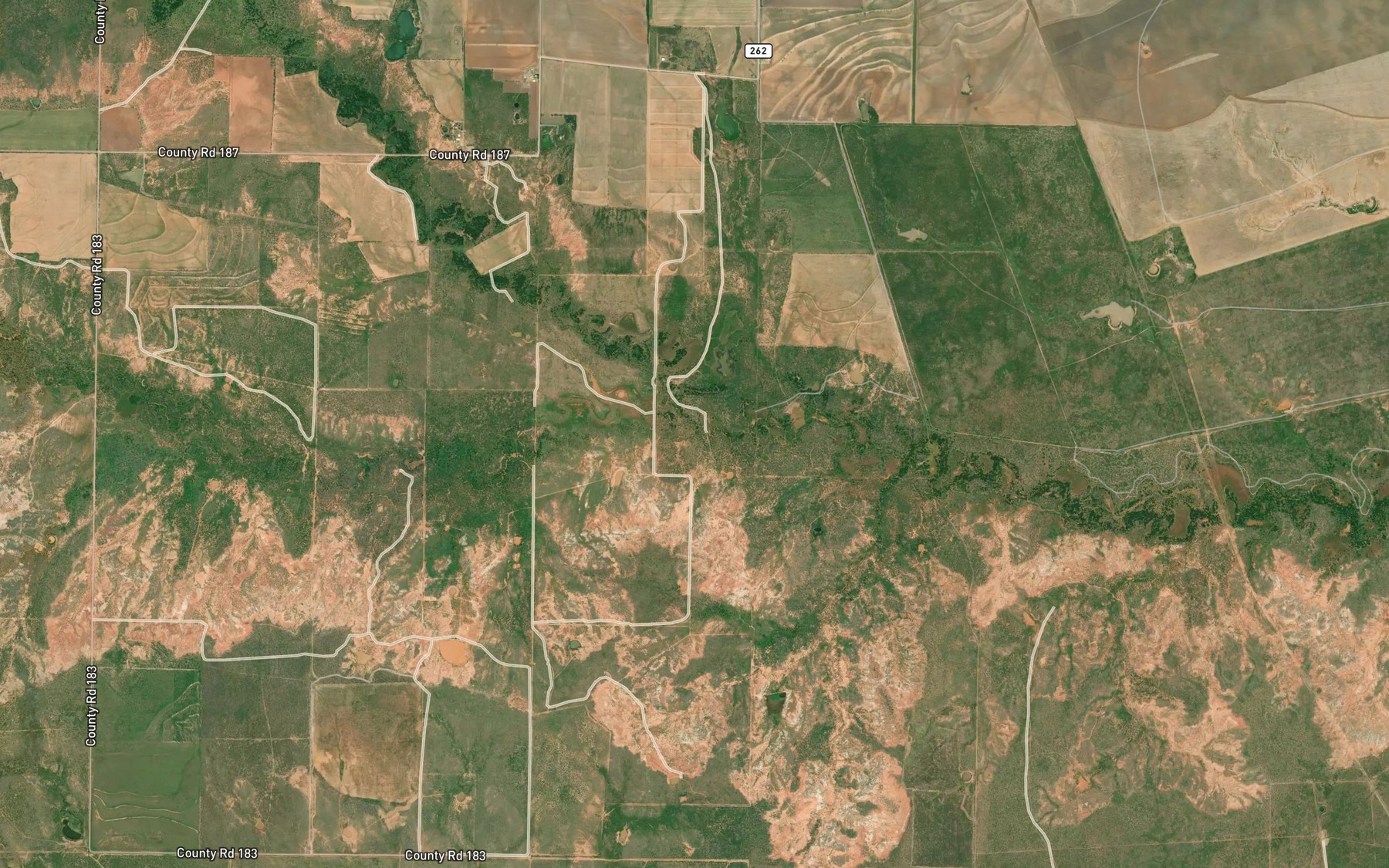 Satellite map of the Middle Beaver Creek