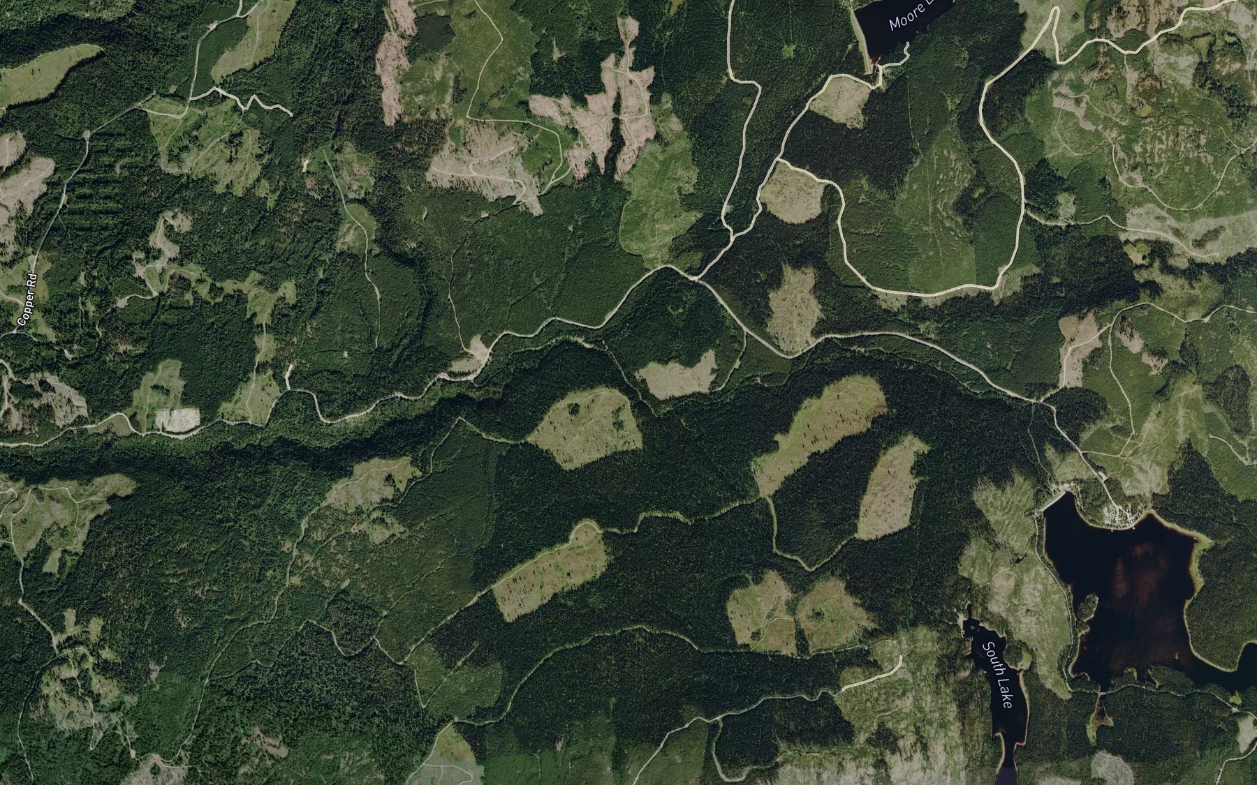 Satellite map of the Morrison Creek