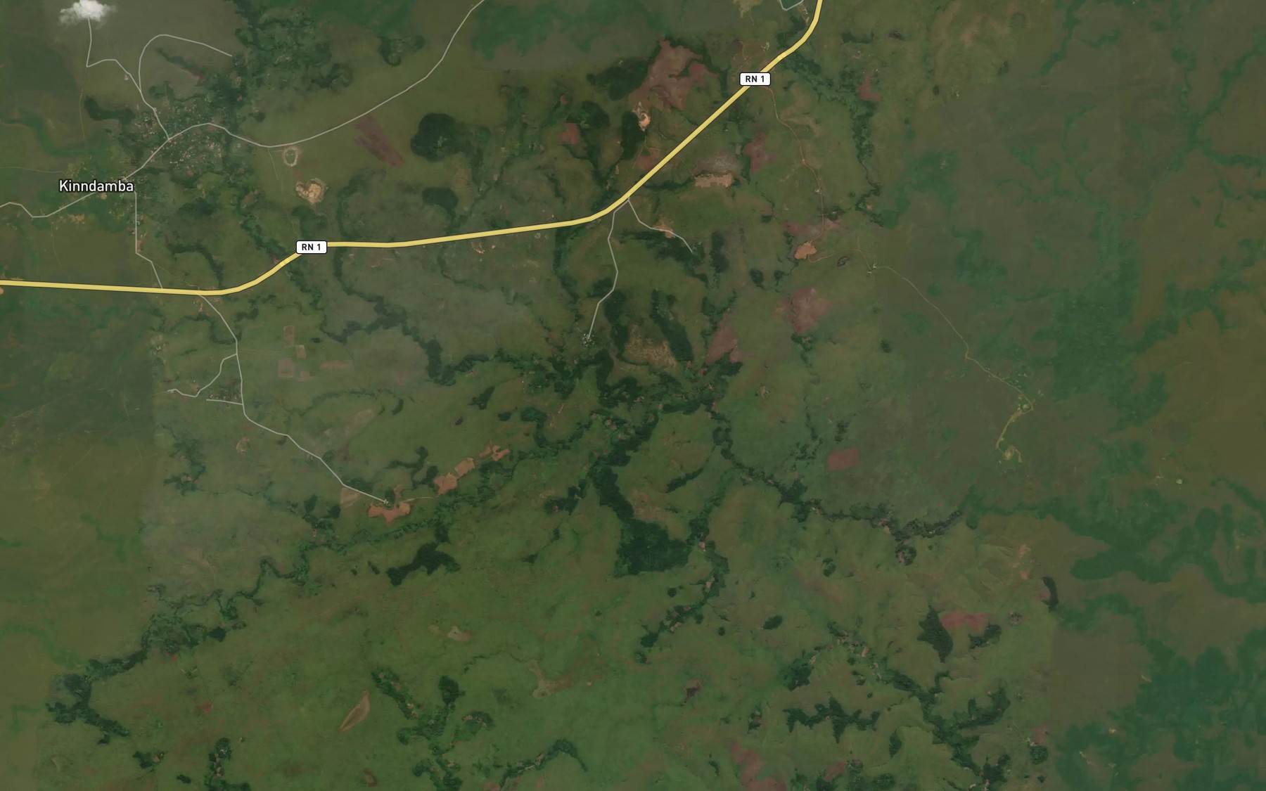 Satellite map of the Ngano