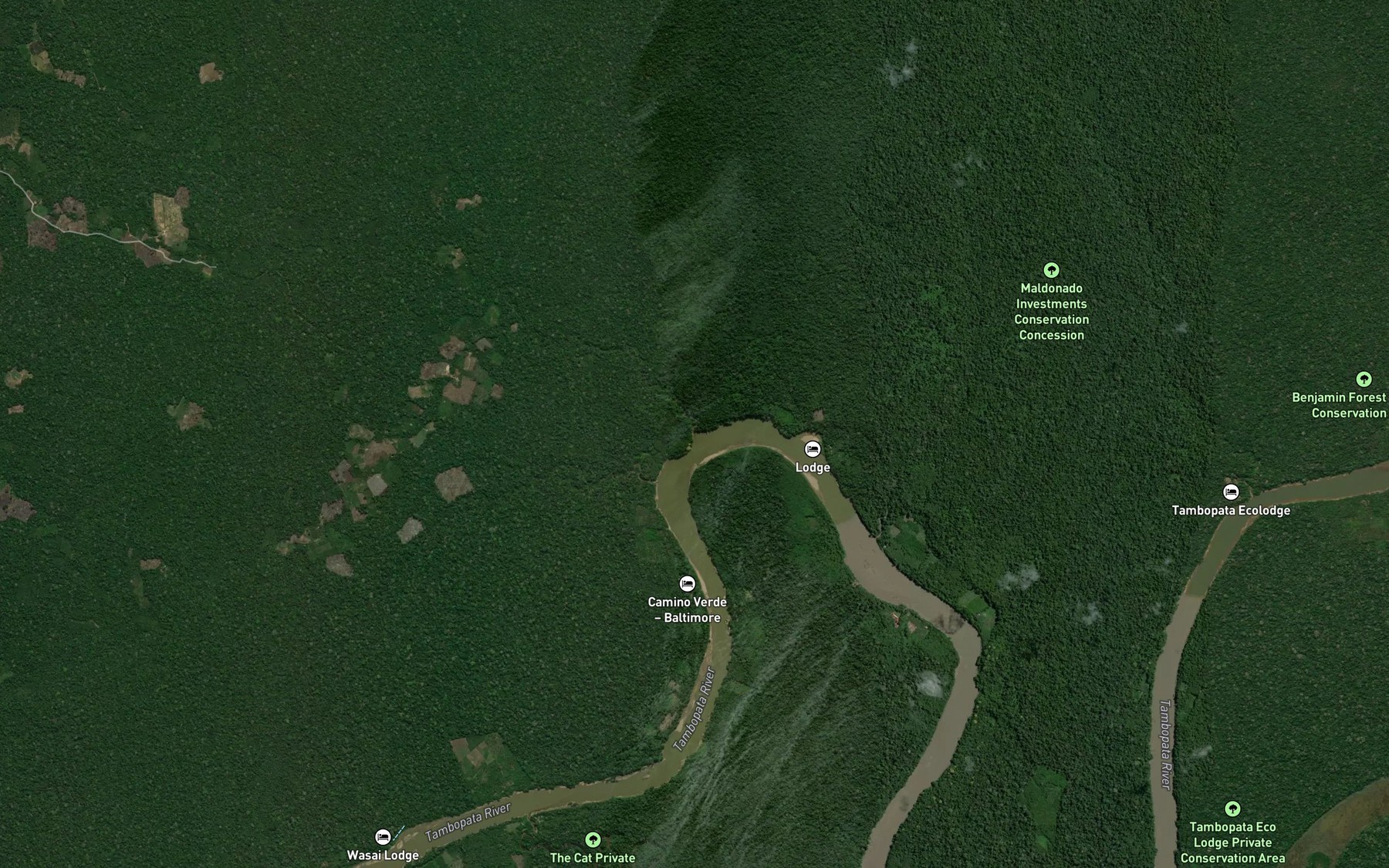 Satellite map of the Quebrada Colpa