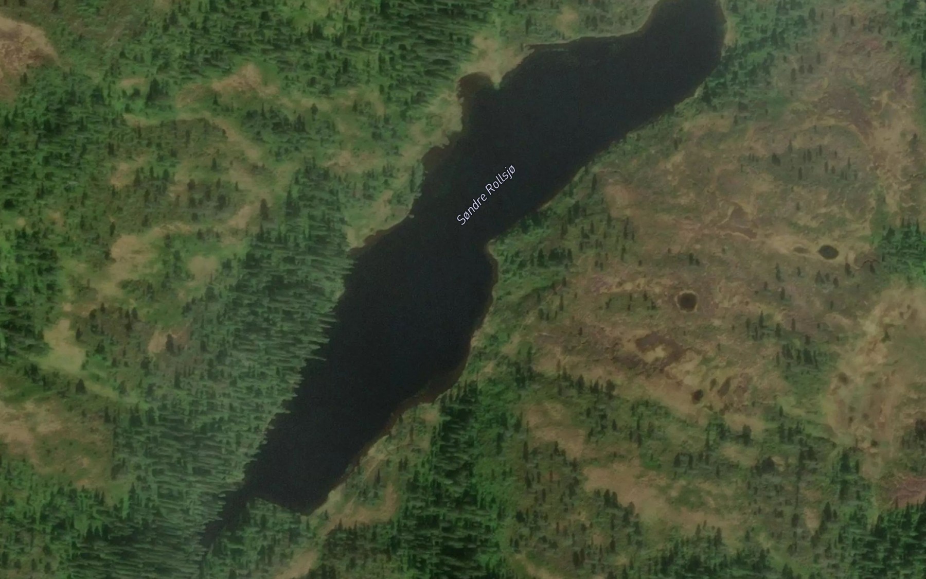 Satellite map of the Sondre Rollsjo