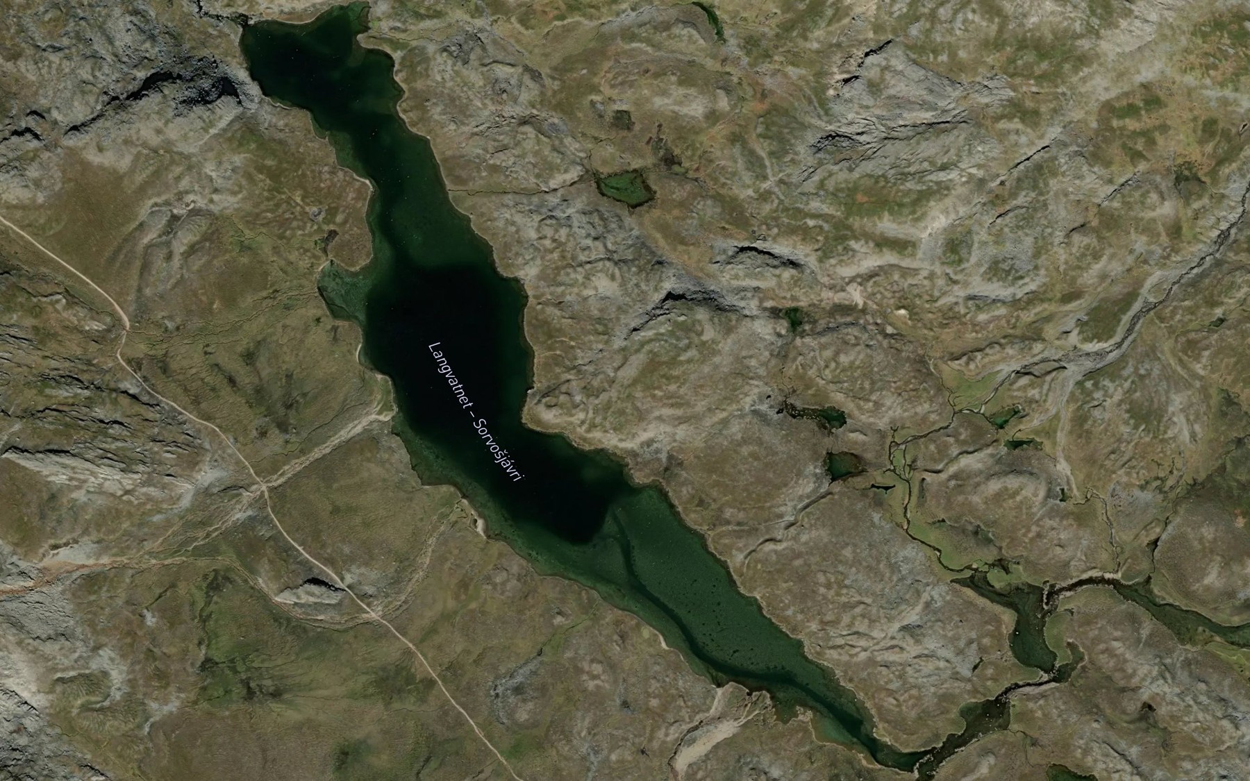 Satellite map of the Sarvusjavri