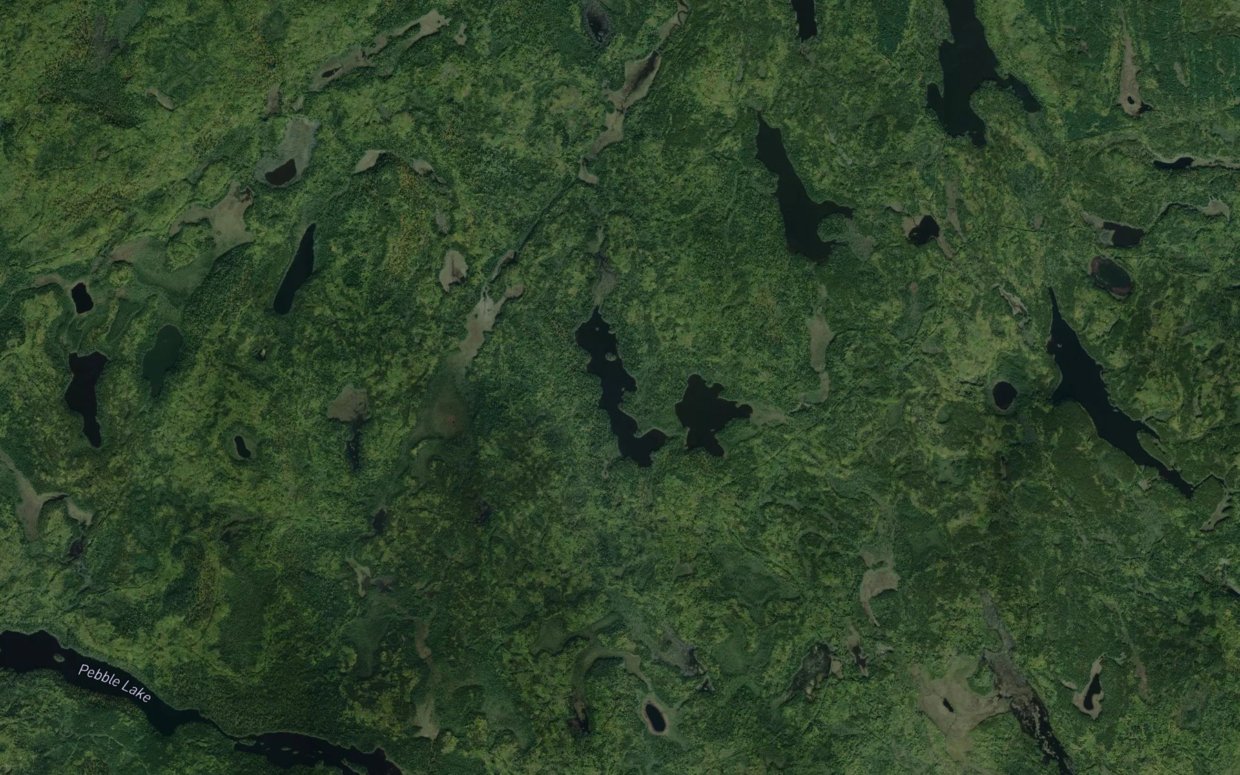 Satellite map of the Nadon Lake