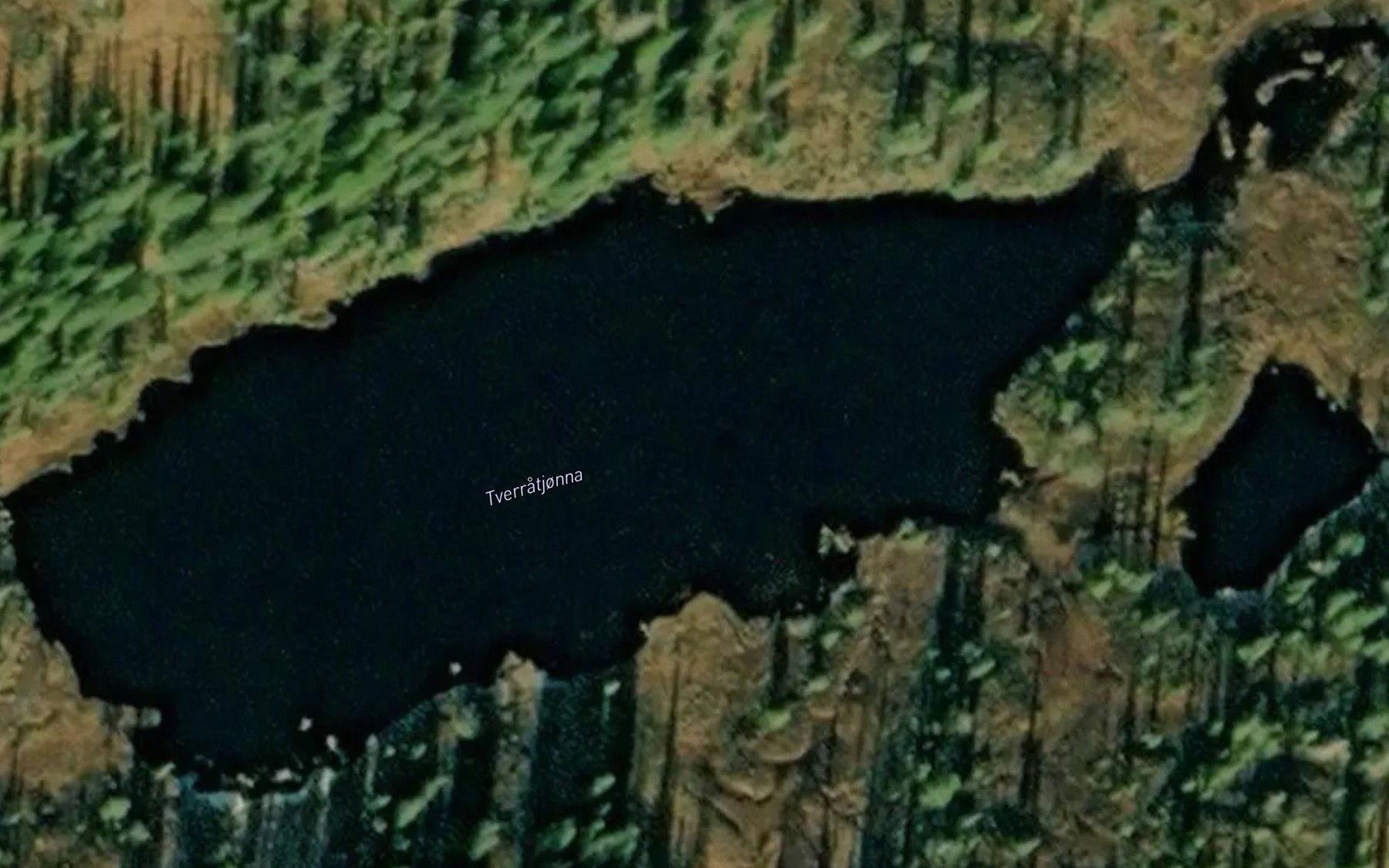 Satellite map of the Tverratjonna