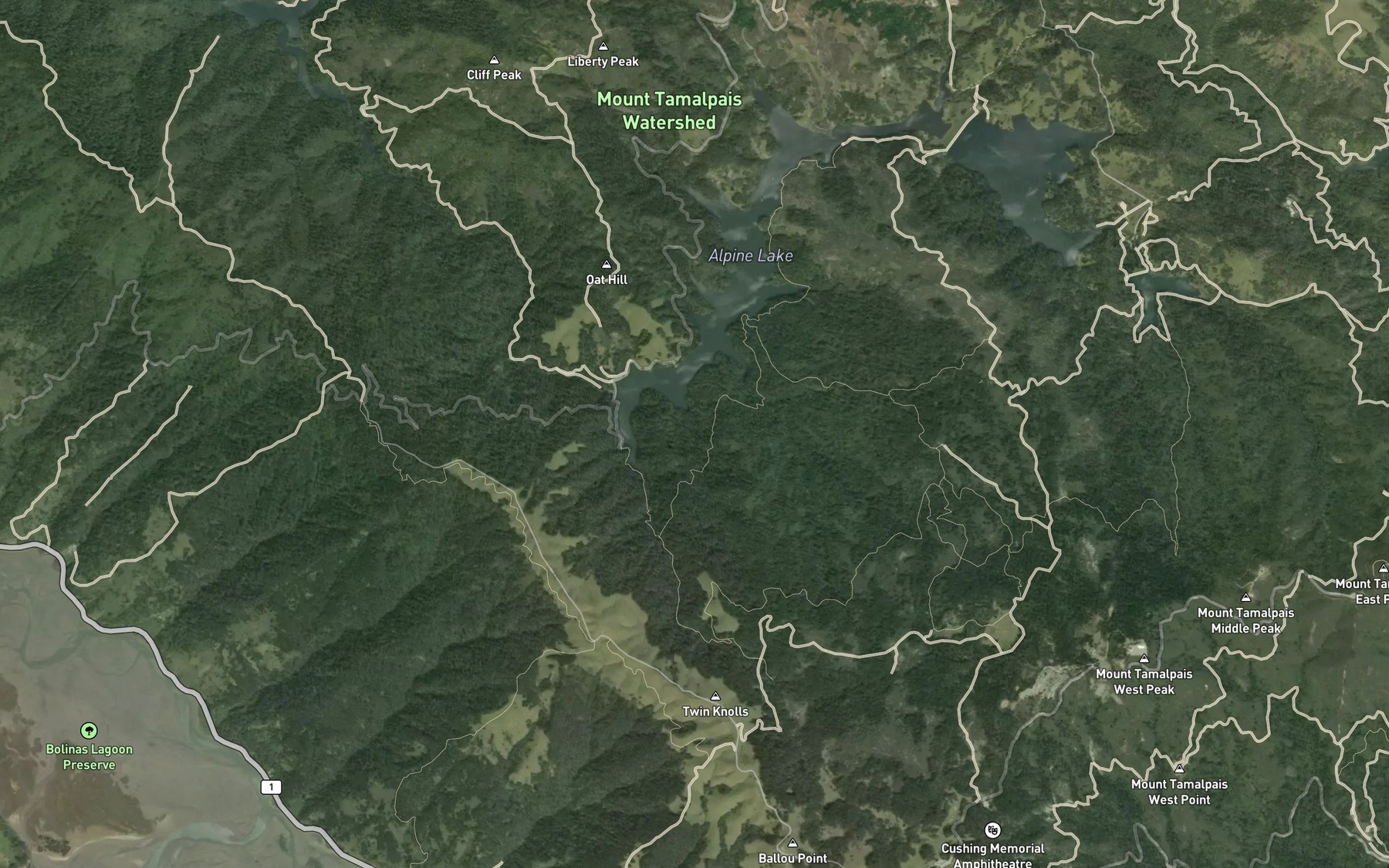 Satellite map of the Broko Spring