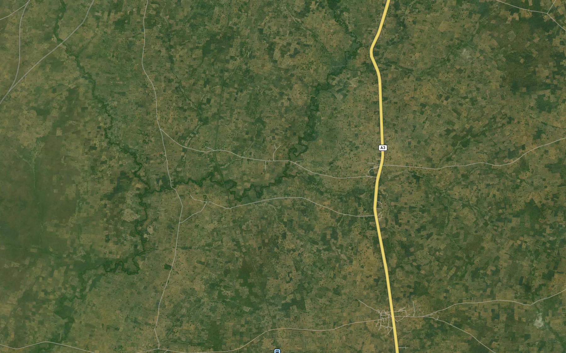 Satellite map of the River Ukor