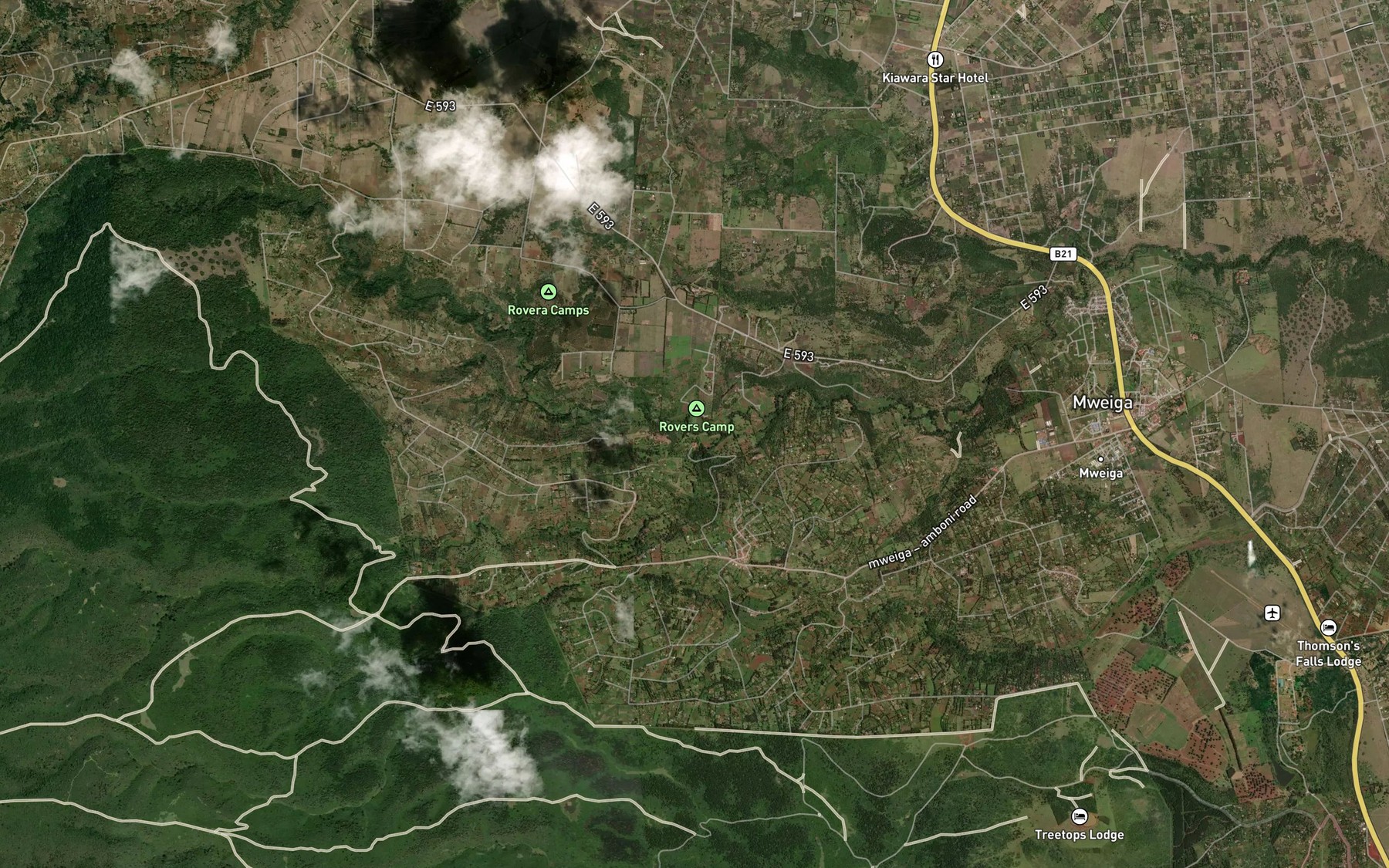 Satellite map of the Ruhuti