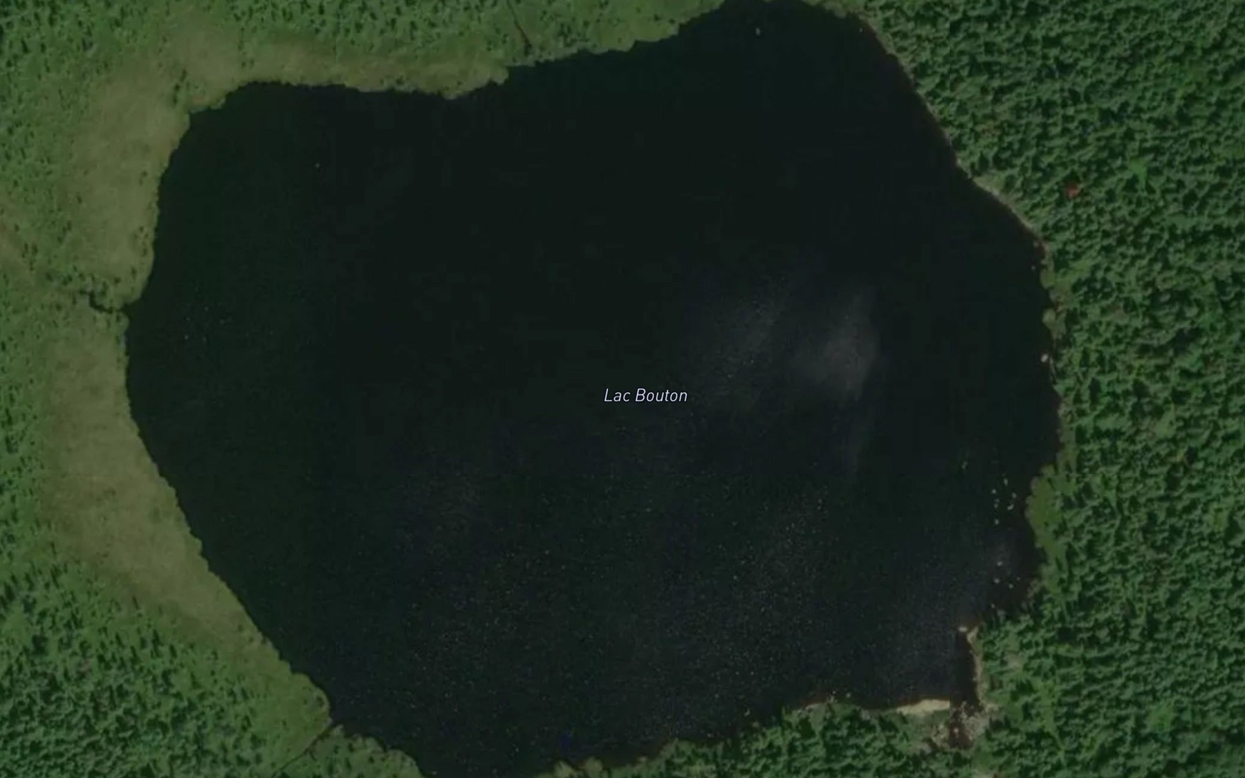 Satellite map of the Lac Bouton