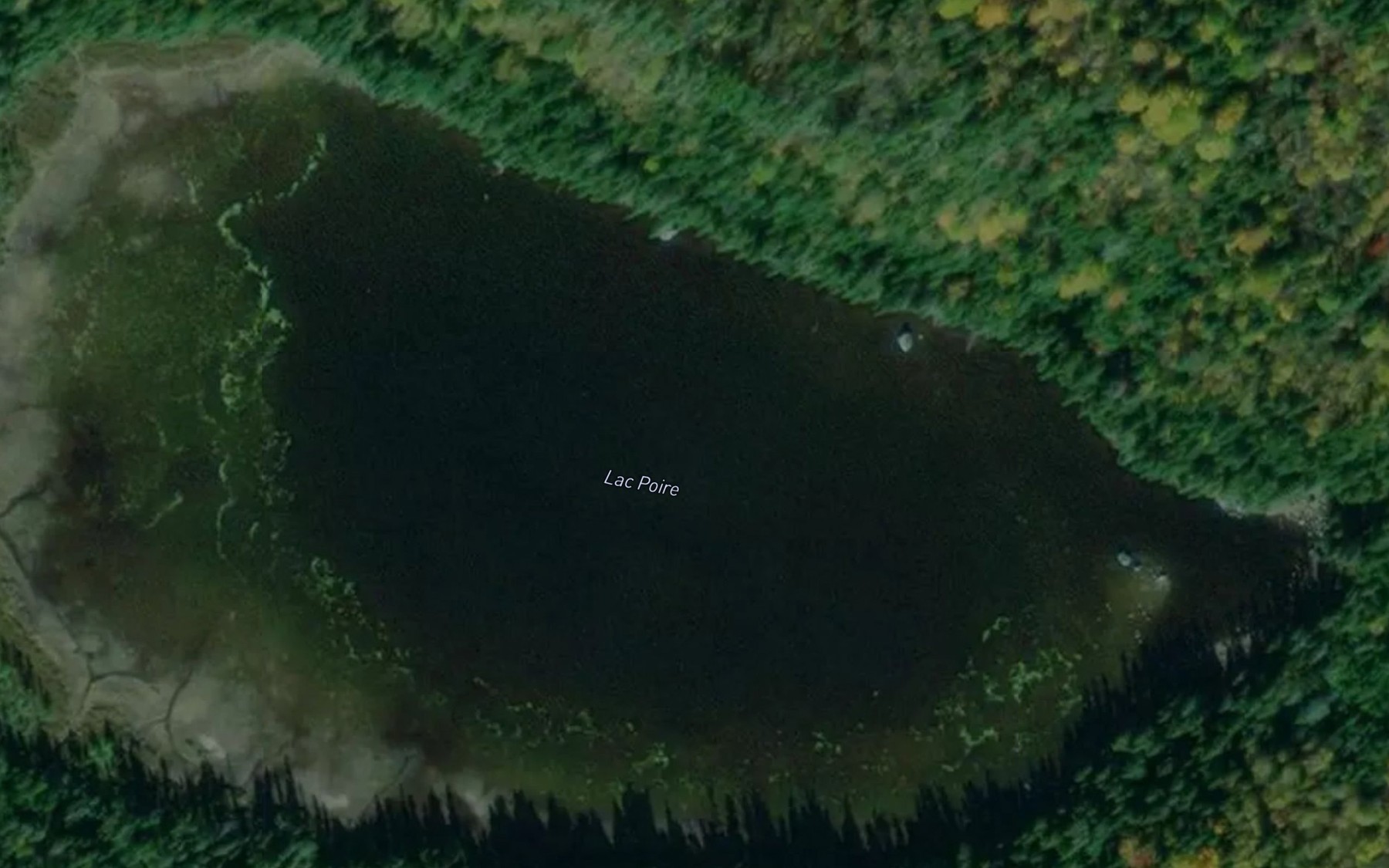 Satellite map of the Lac Poire
