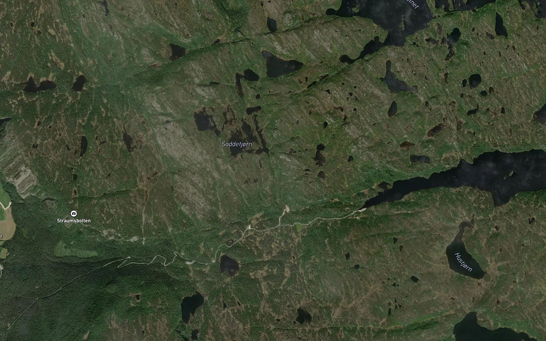Satellite map of the Soddetjornsbekken