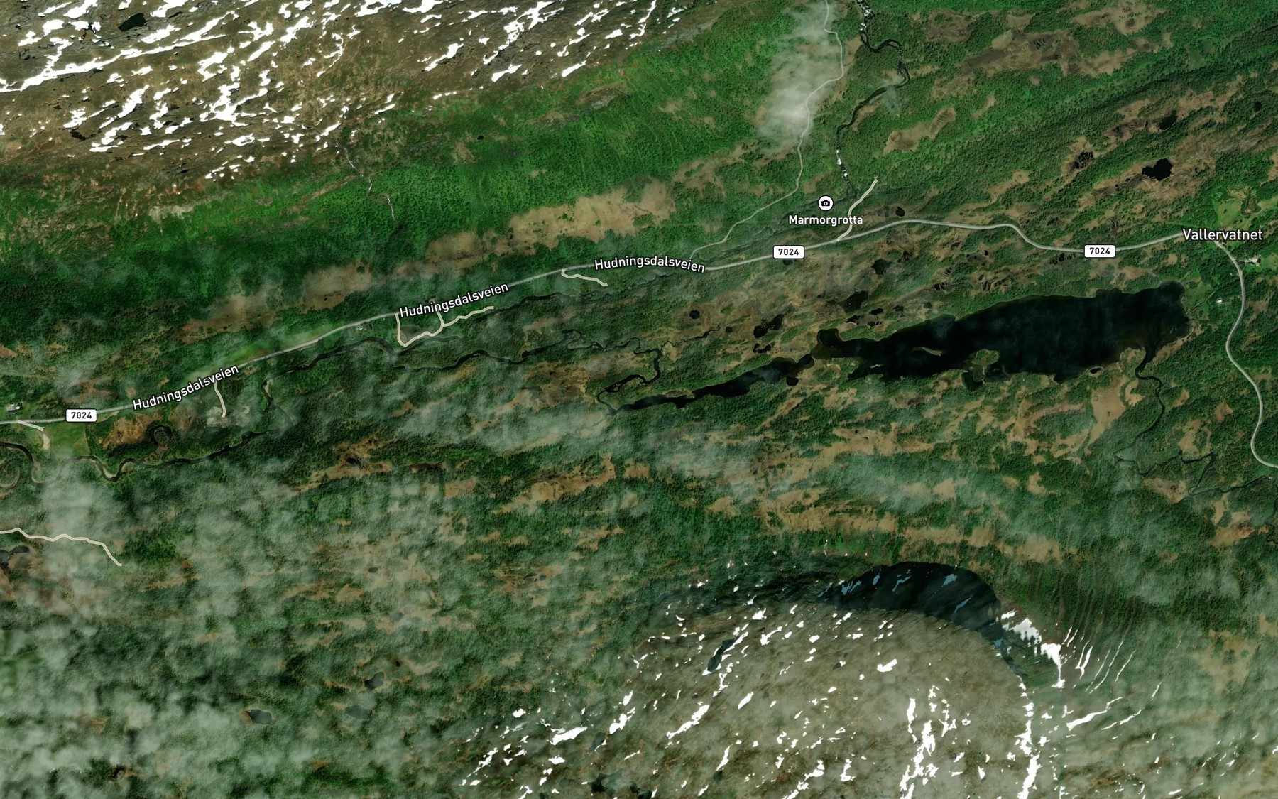 Satellite map of the Vallerelva