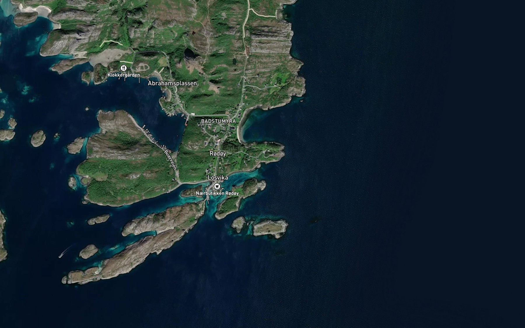 Satellite map of the Sorvika