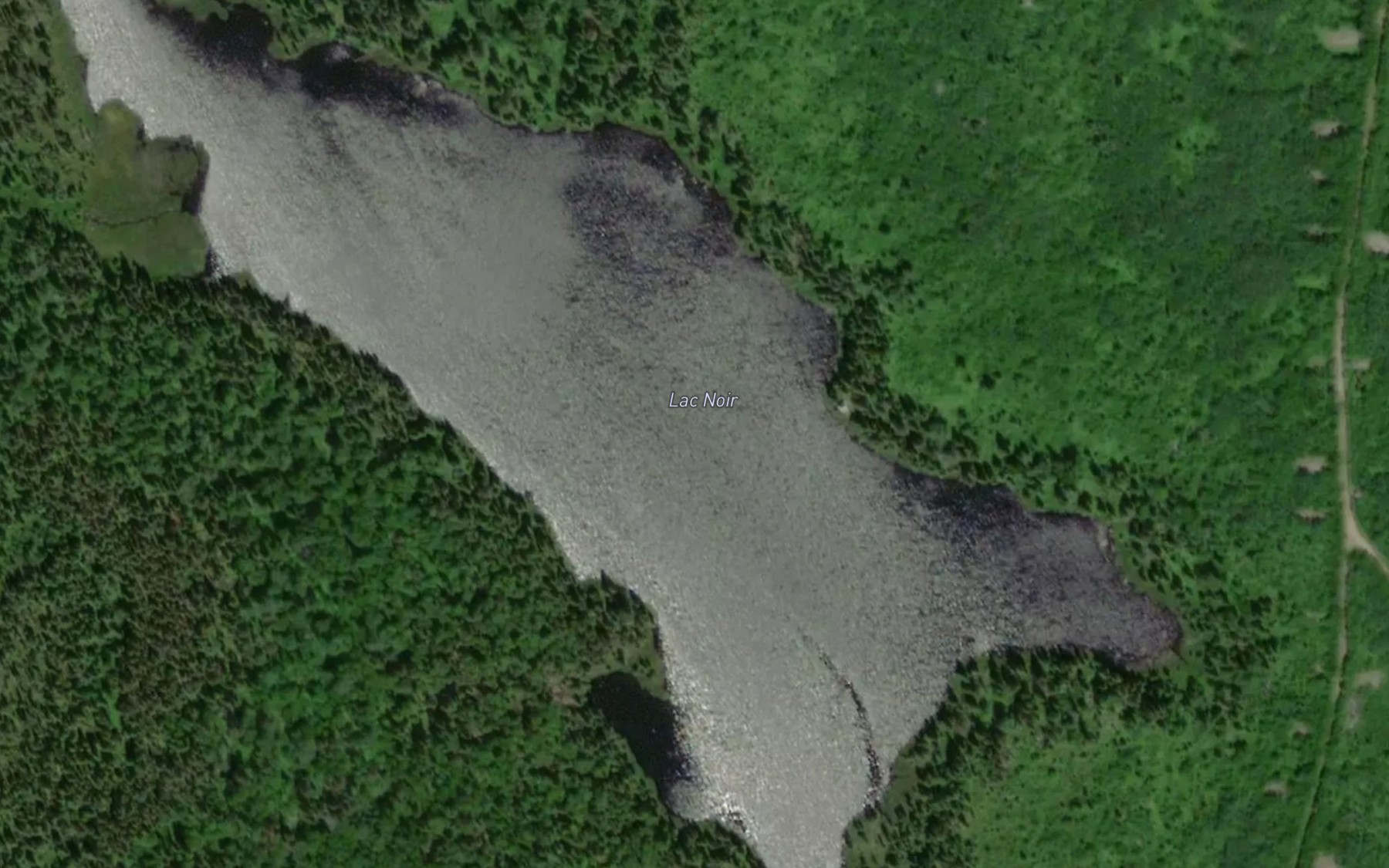 Satellite map of the Lac Noir