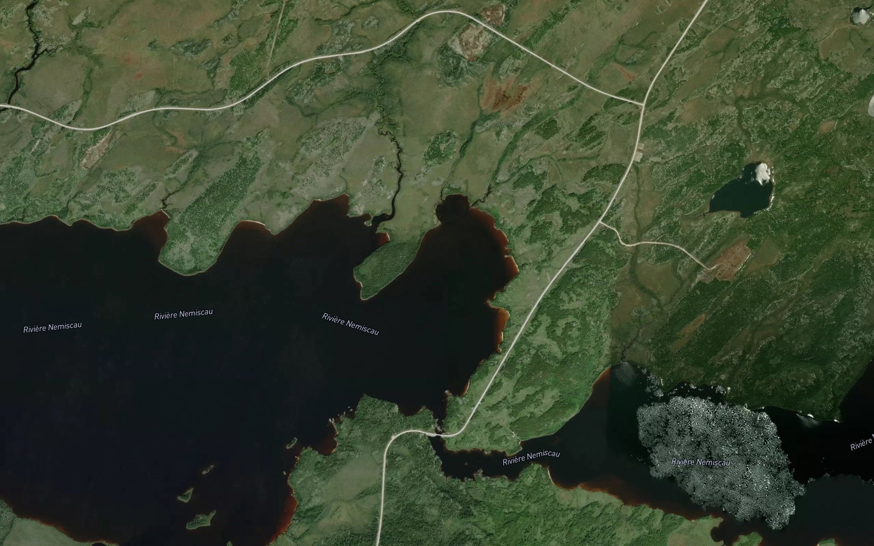 Satellite map of the Ruisseau Maskapikushish