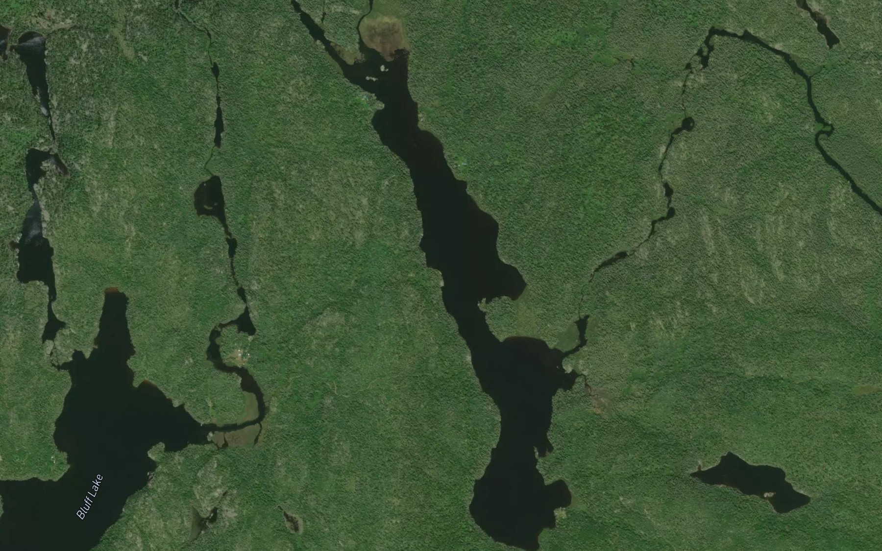 Satellite map of the Crosman Lake