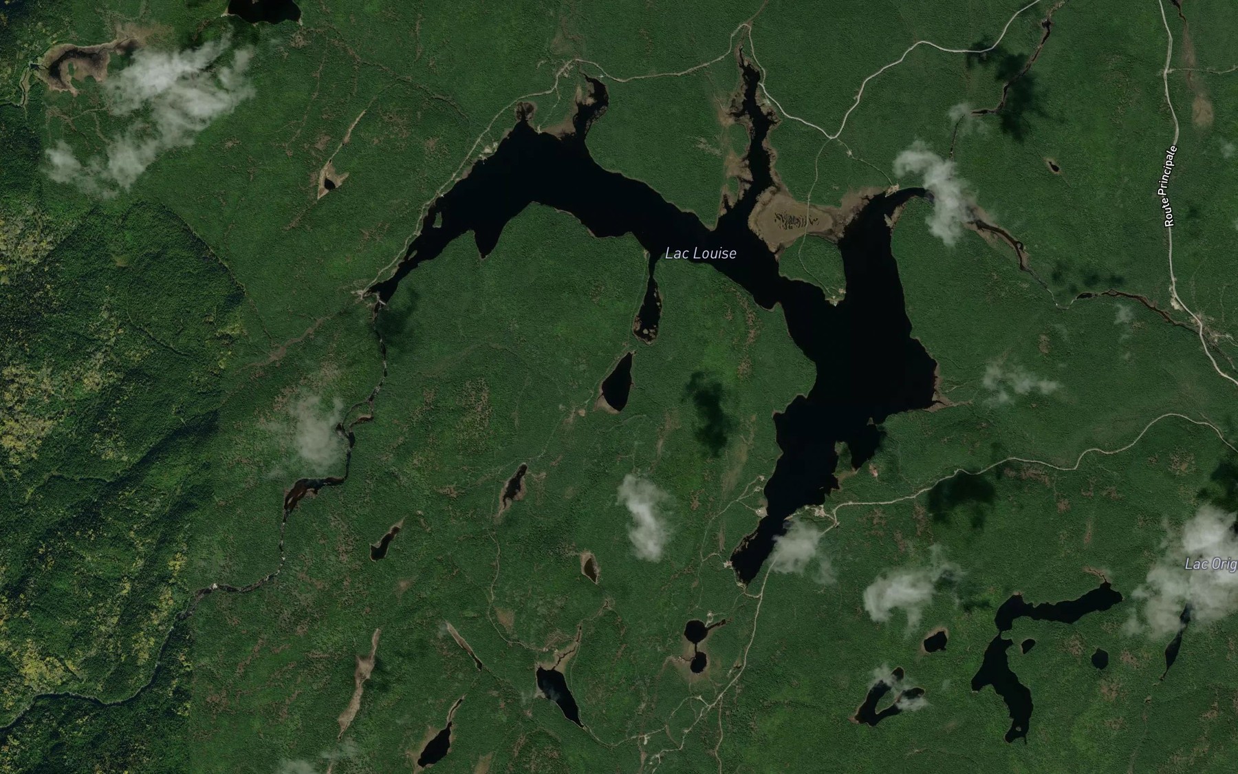 Satellite map of the Lac Potvin