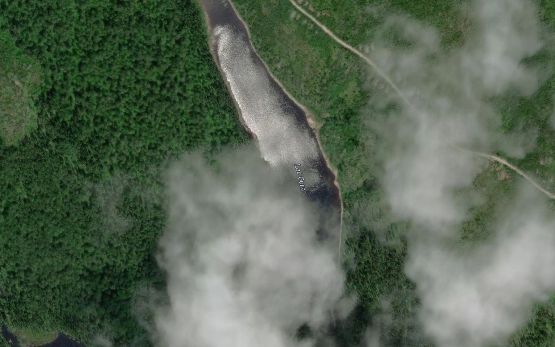 Satellite map of the Lac Gurat