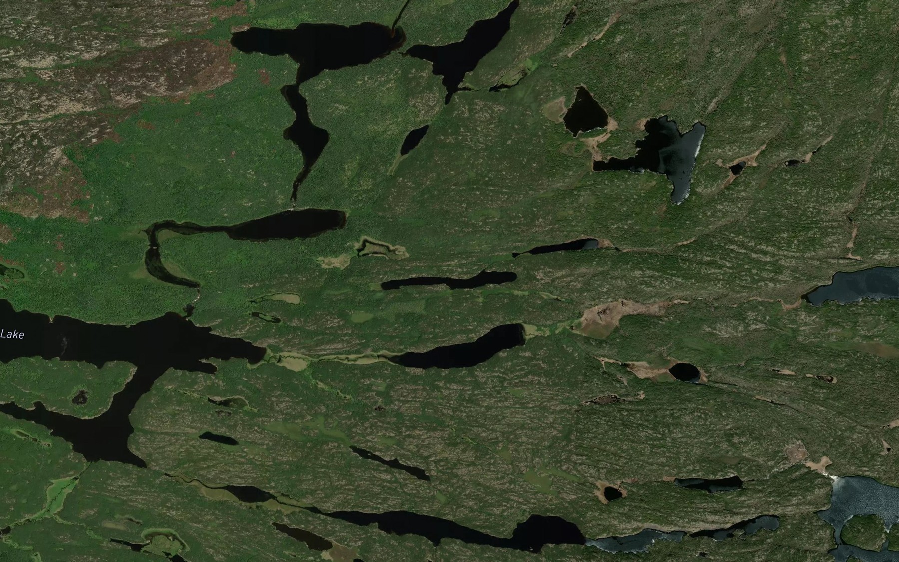 Satellite map of the Loons Nest Lake