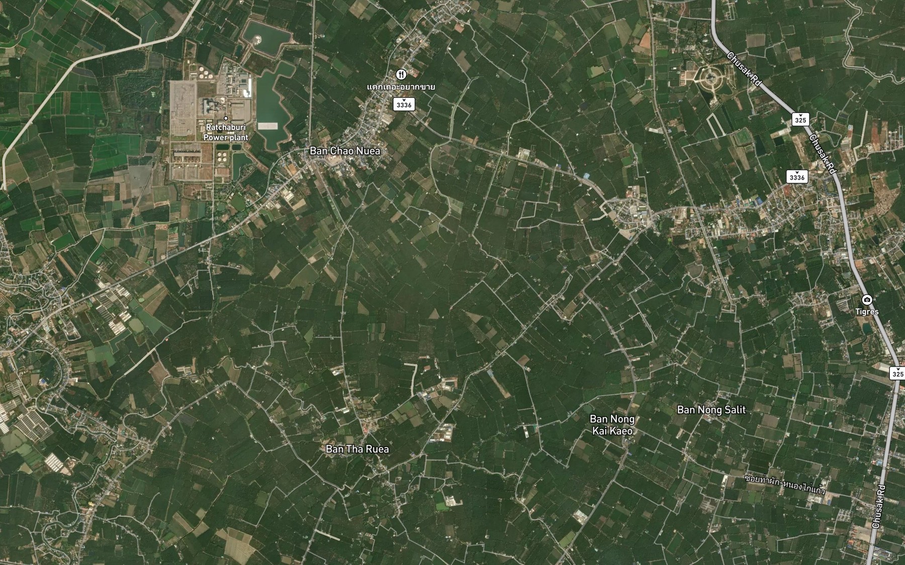 Satellite map of the Khlong Noi