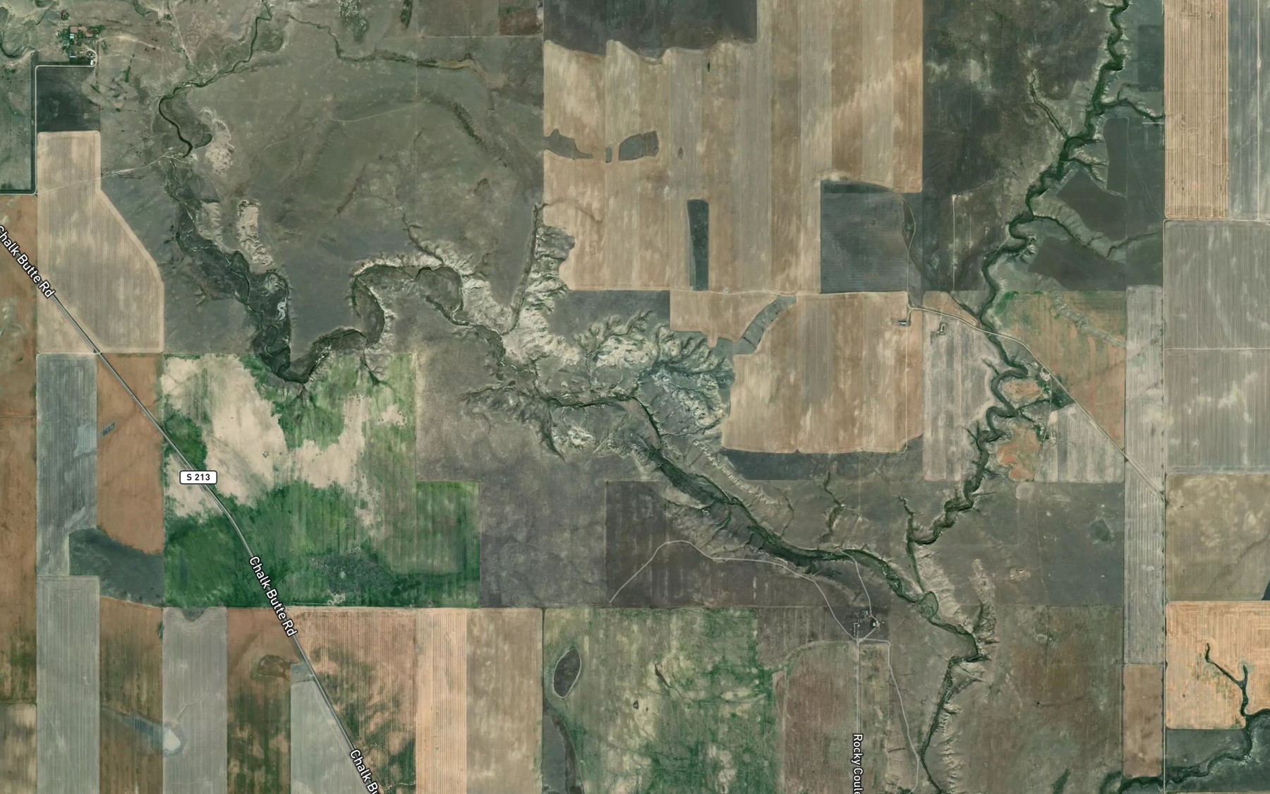 Satellite map of the Dripping Hole Spring
