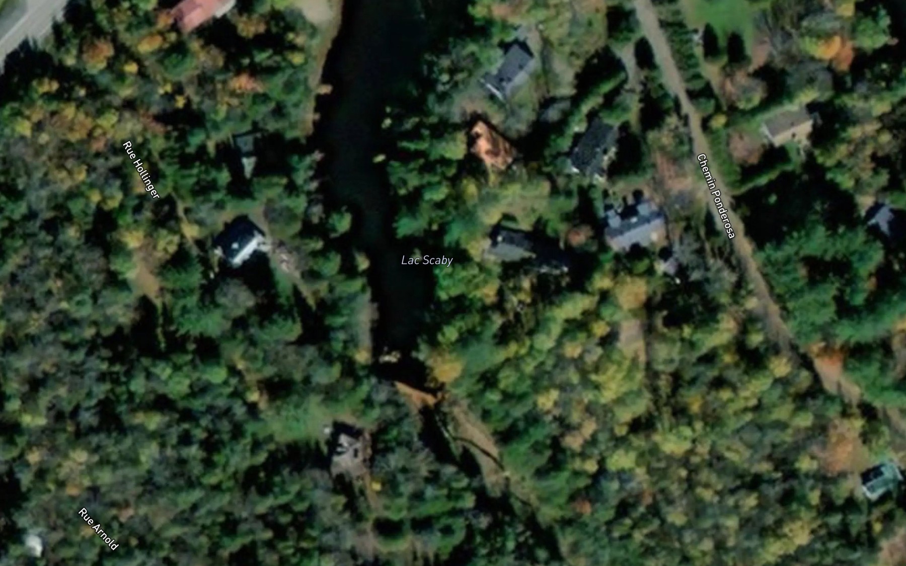 Satellite map of the Lac Scaby