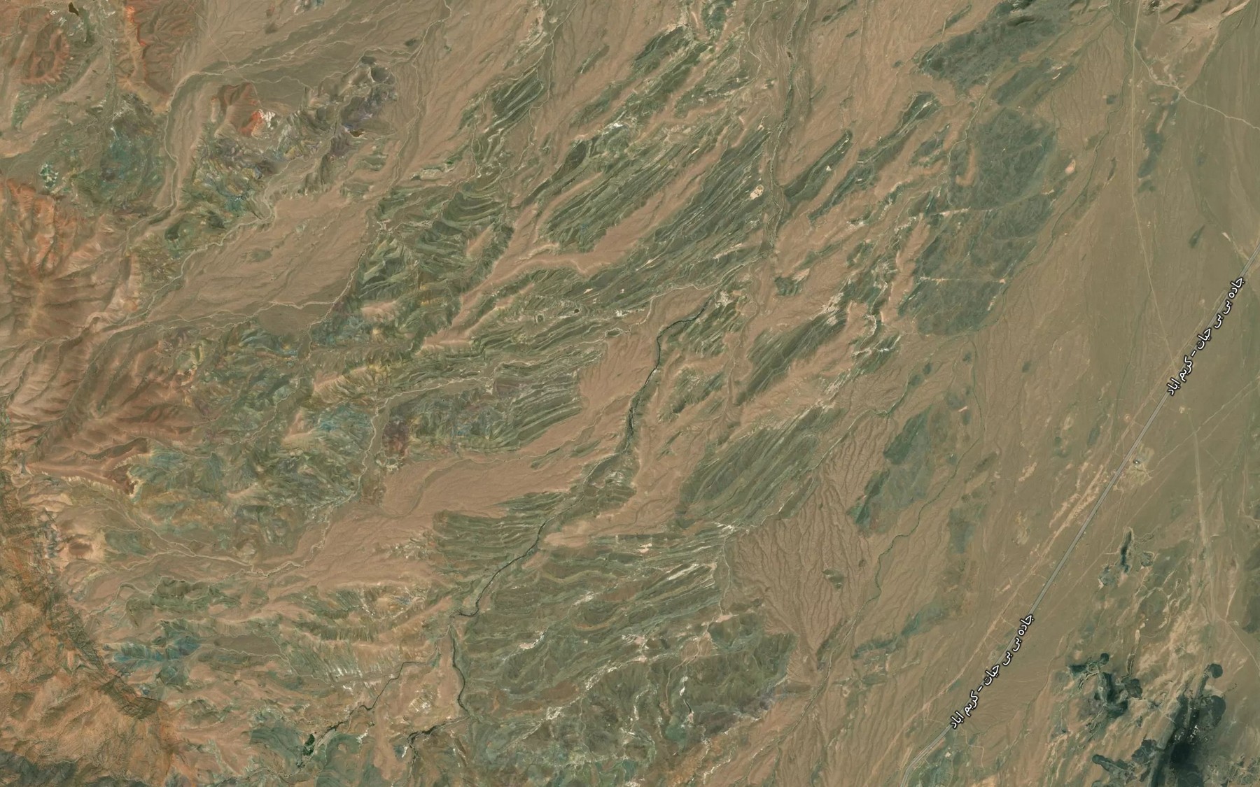 Satellite map of the Rudkhaneh-ye Shur