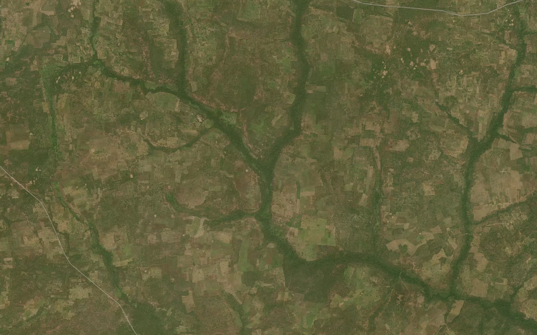 Satellite map of the River Yanbeku