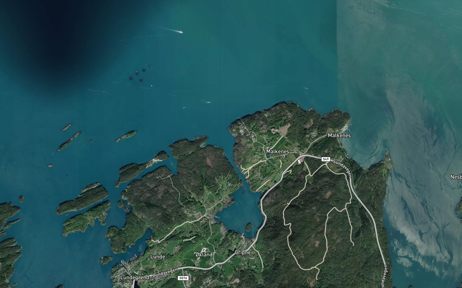 Satellite map of the Geitaskora