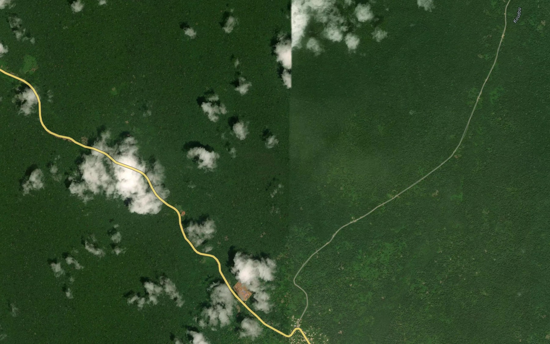 Satellite map of the Mahuizi