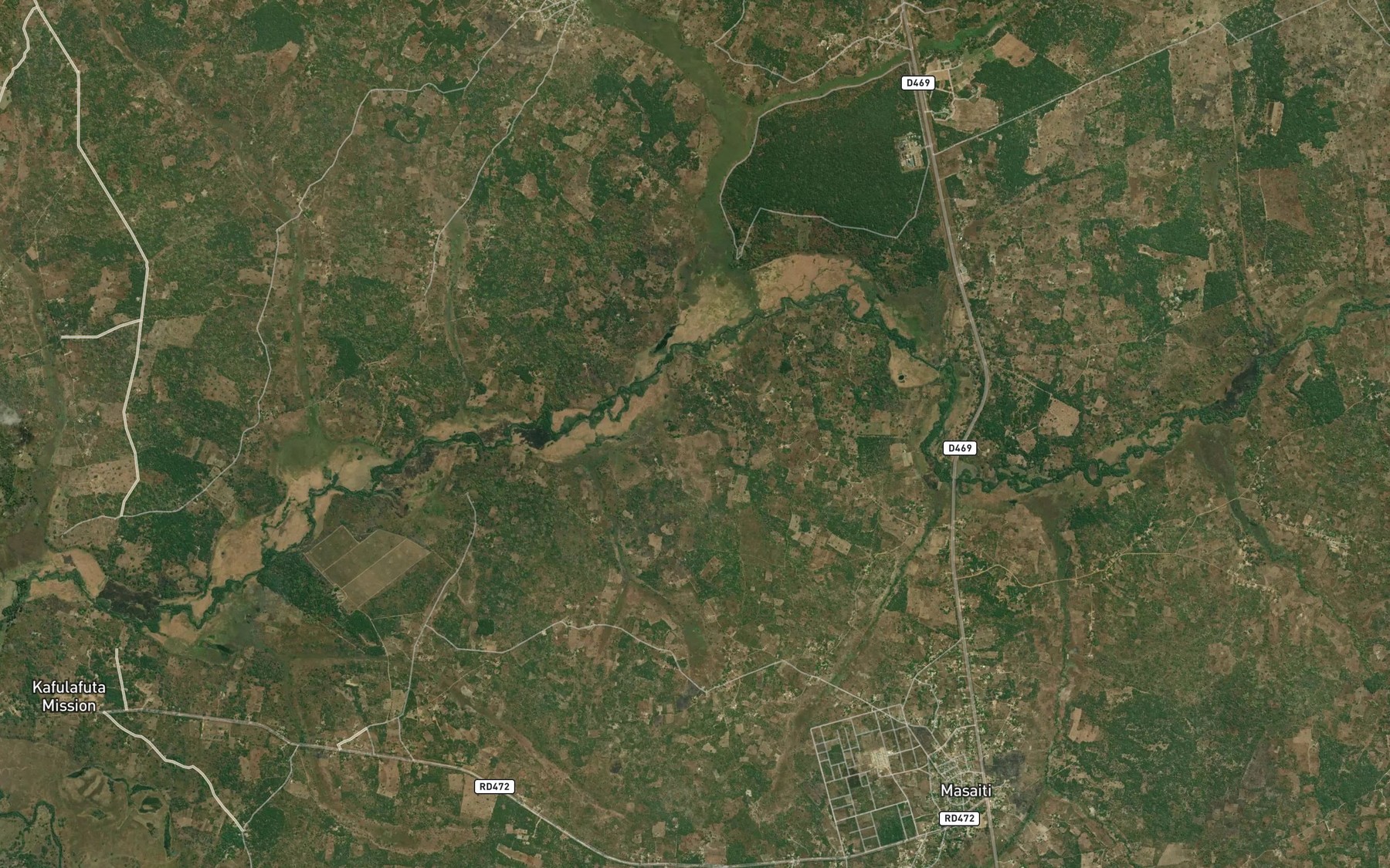 Satellite map of the Kashikisha