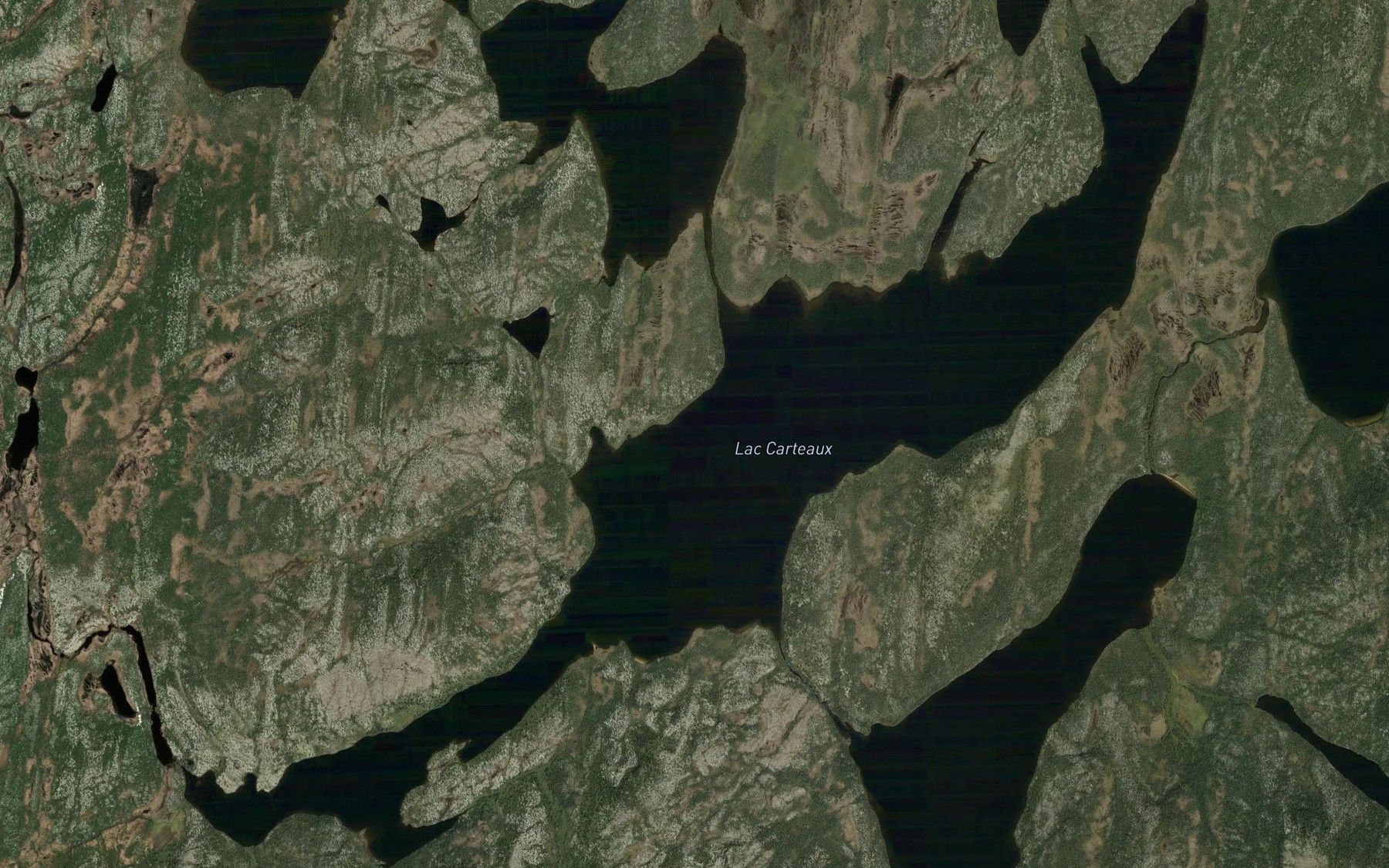 Satellite map of the Lac Carteaux
