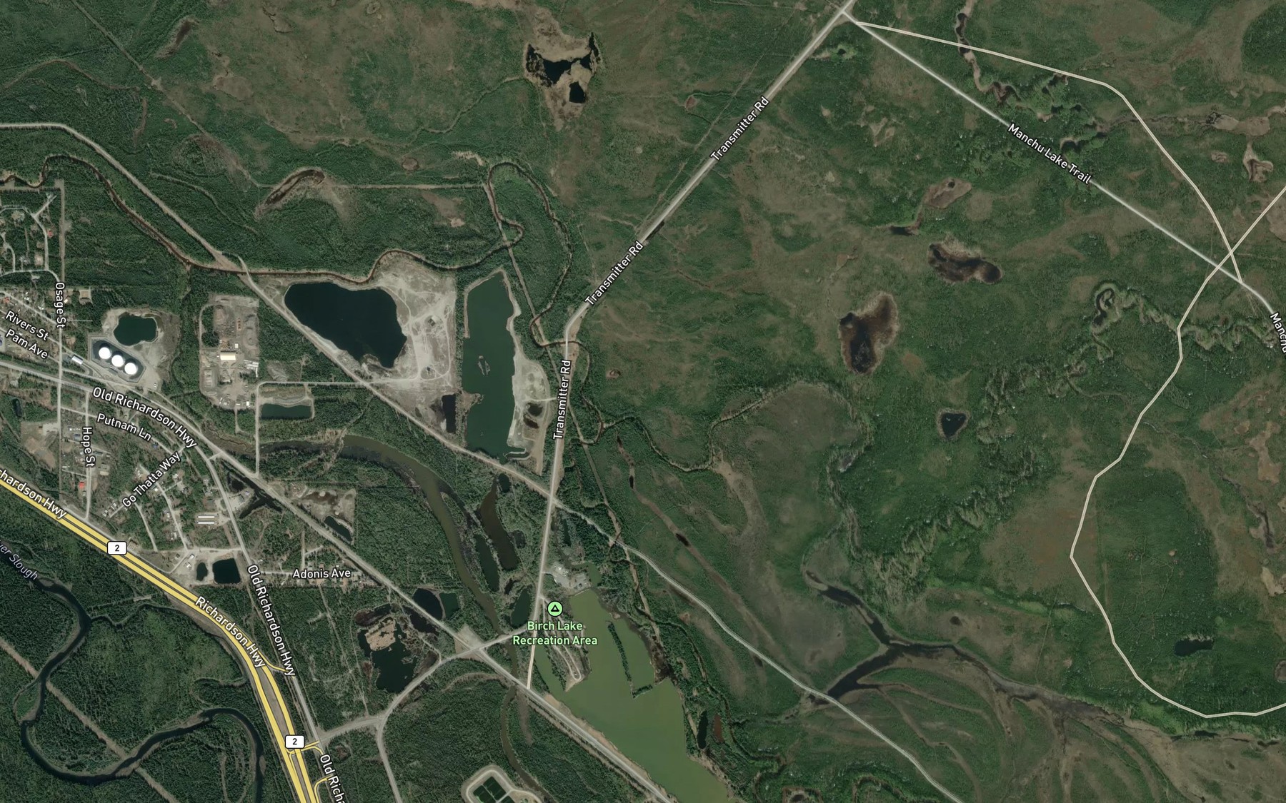Satellite map of the French Creek
