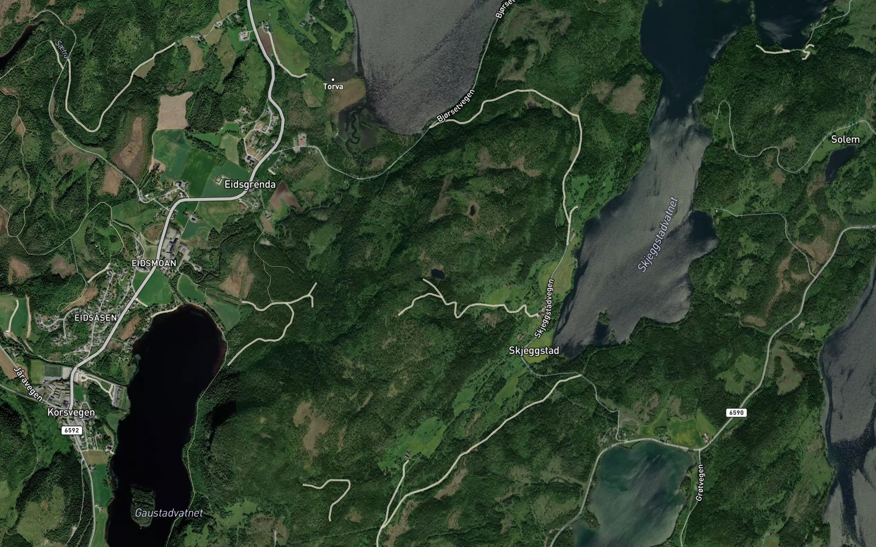 Satellite map of the Litlasvatnet