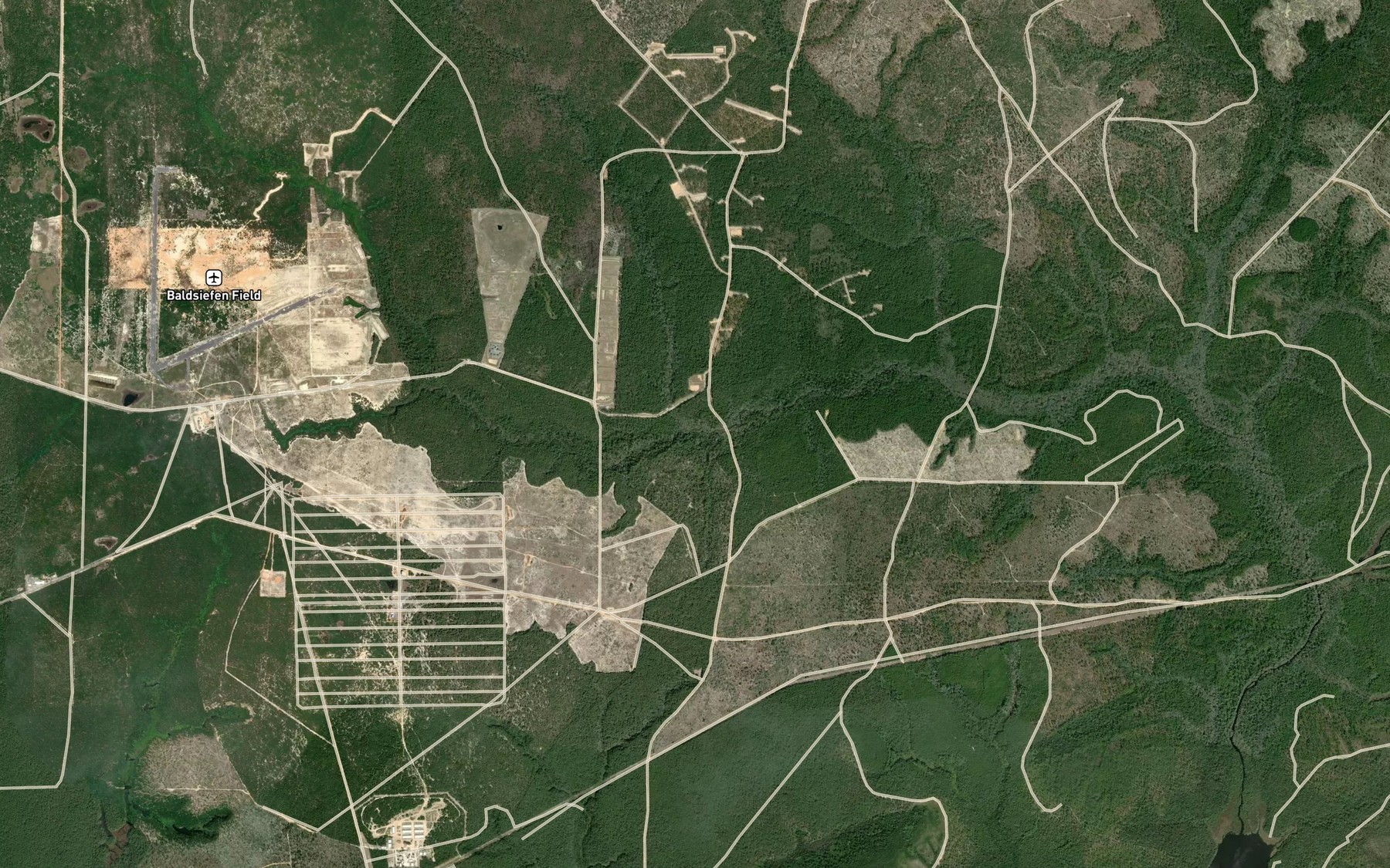 Satellite map of the Middle Creek