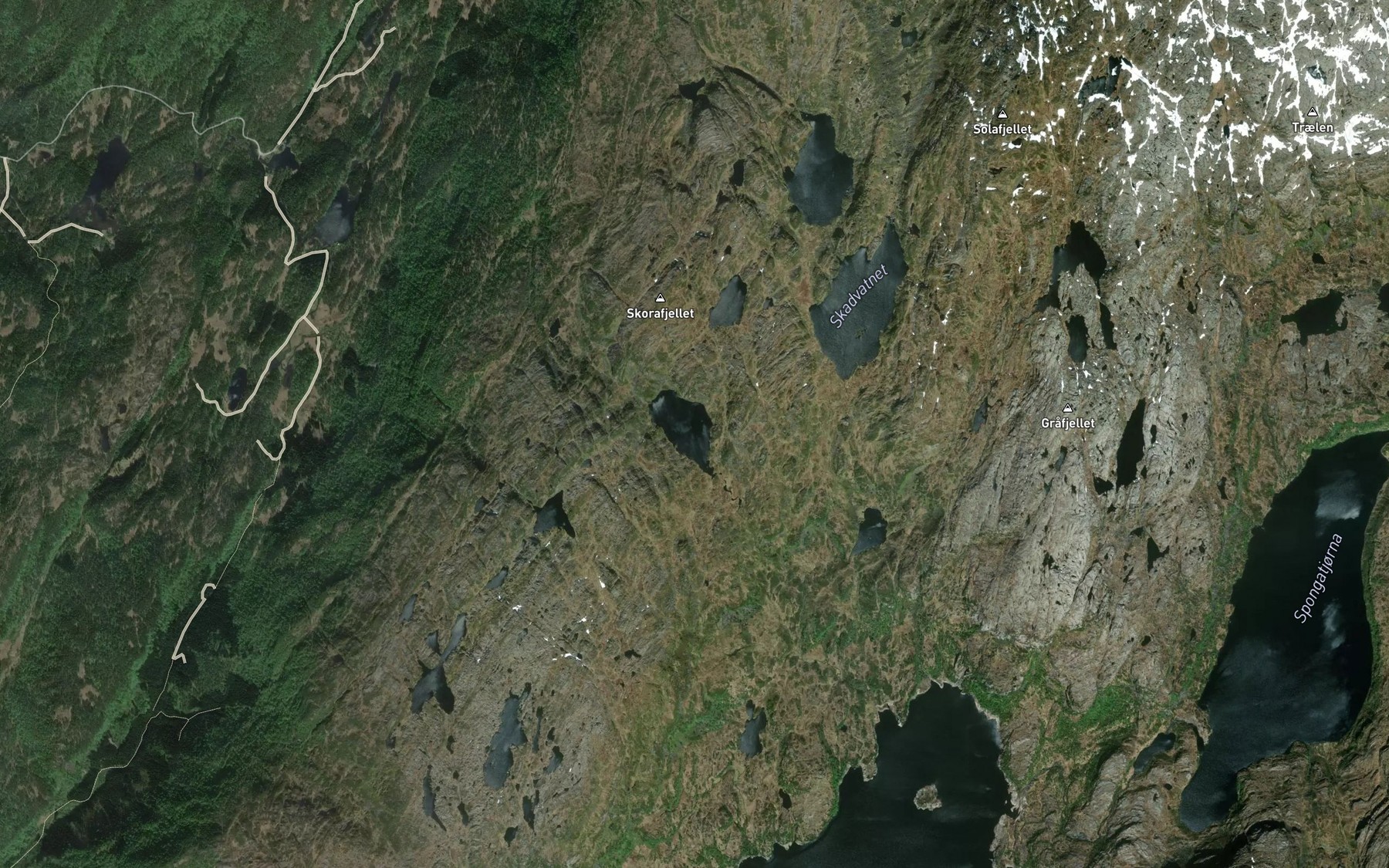 Satellite map of the Trollabotnstjorna