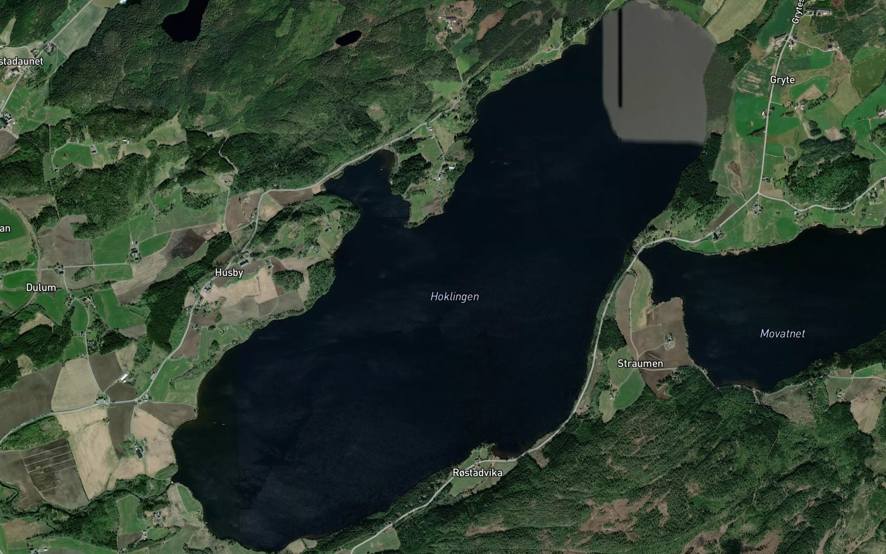 Satellite map of the Hoklingen